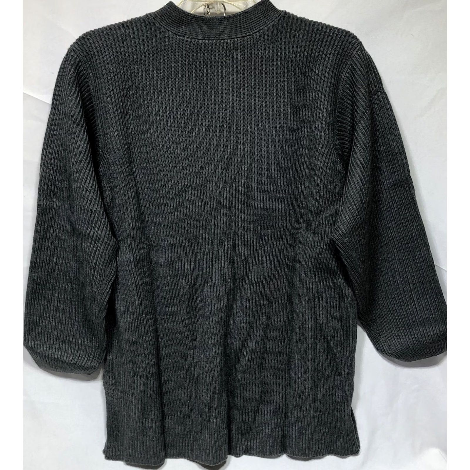 Vintage VINTAGE Yarn Works Gray Cardigan Sweater XL LongSleeve Classic Capsule Size XL / US 12-14 / IT 48-50 - 7 Thumbnail