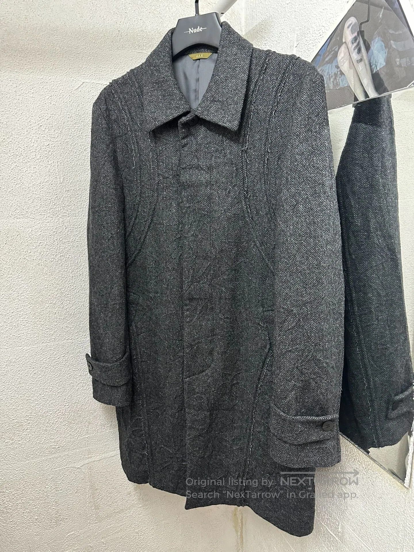 Yohji Yamamoto yohji yamamoto wool coat with unique design. Size US L / EU 52-54 / 3 - 2 Thumbnail