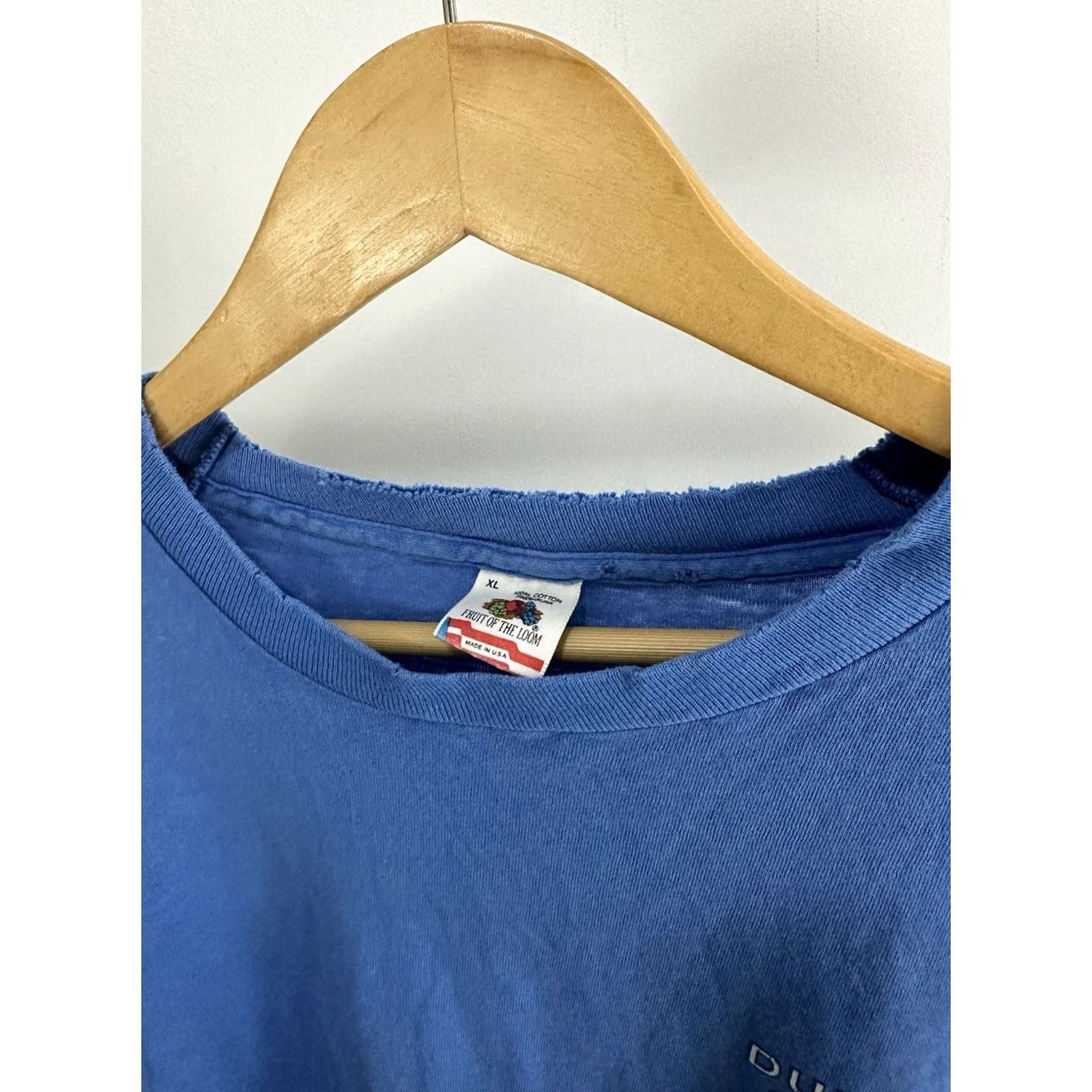 Fruit Of The Loom VTG 90s Durham Bulls MiLB T-Shirt XL Blue Mens Short Sleeve Distressed Thrashed Worn FT Fruit of the Loom Size US XL / EU 56 / 4 - 6 Thumbnail