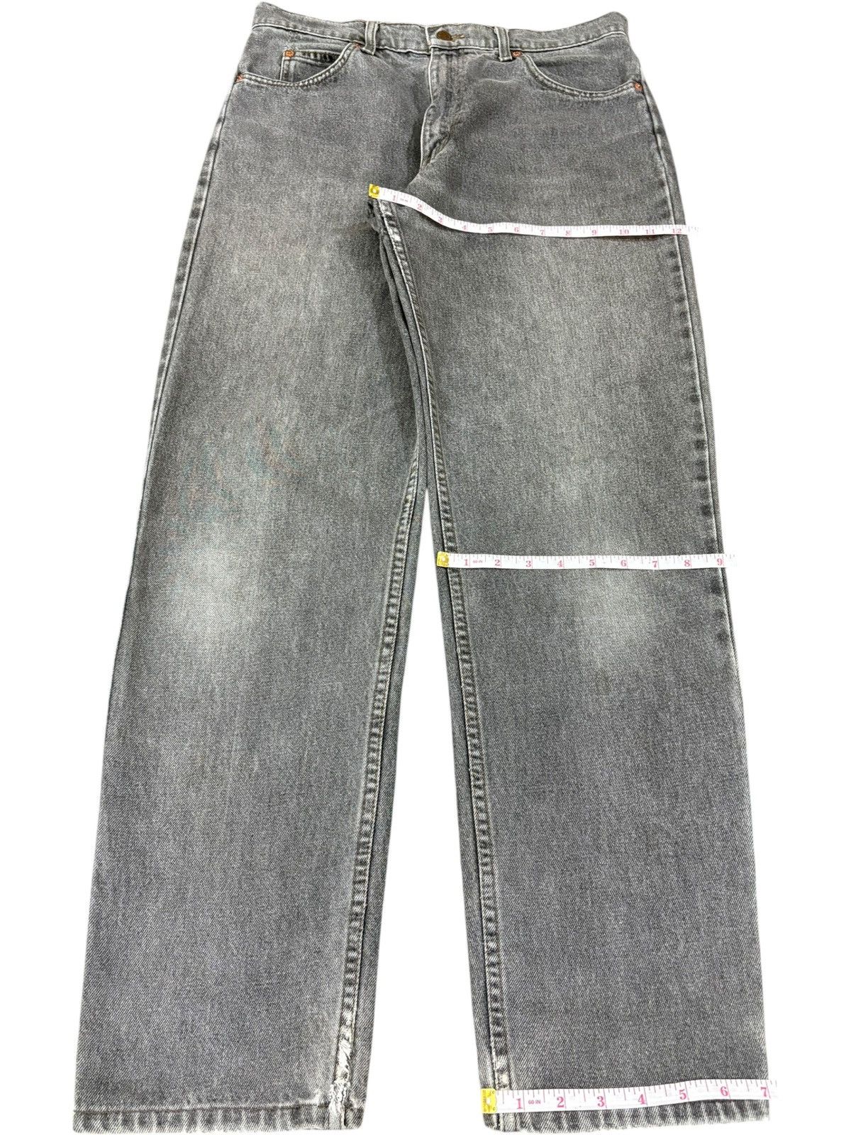 Levi's Vintage 90s Levis 310 Orange Tab Charcoal Wash Distress Jean Size US 34 / EU 50 - 14 Thumbnail
