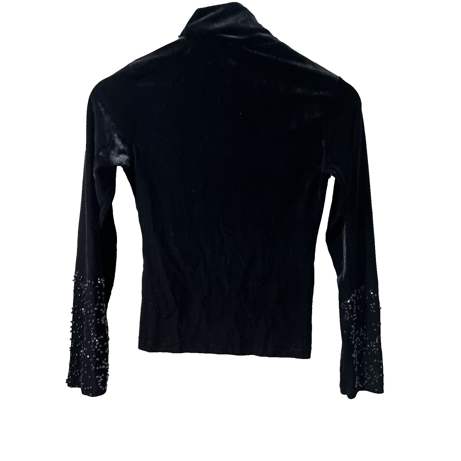 & Other Stories Celo Women Long Sleeve Velvet Blouse Black Size M A001791 Size M / US 6-8 / IT 42-44 - 2 Thumbnail