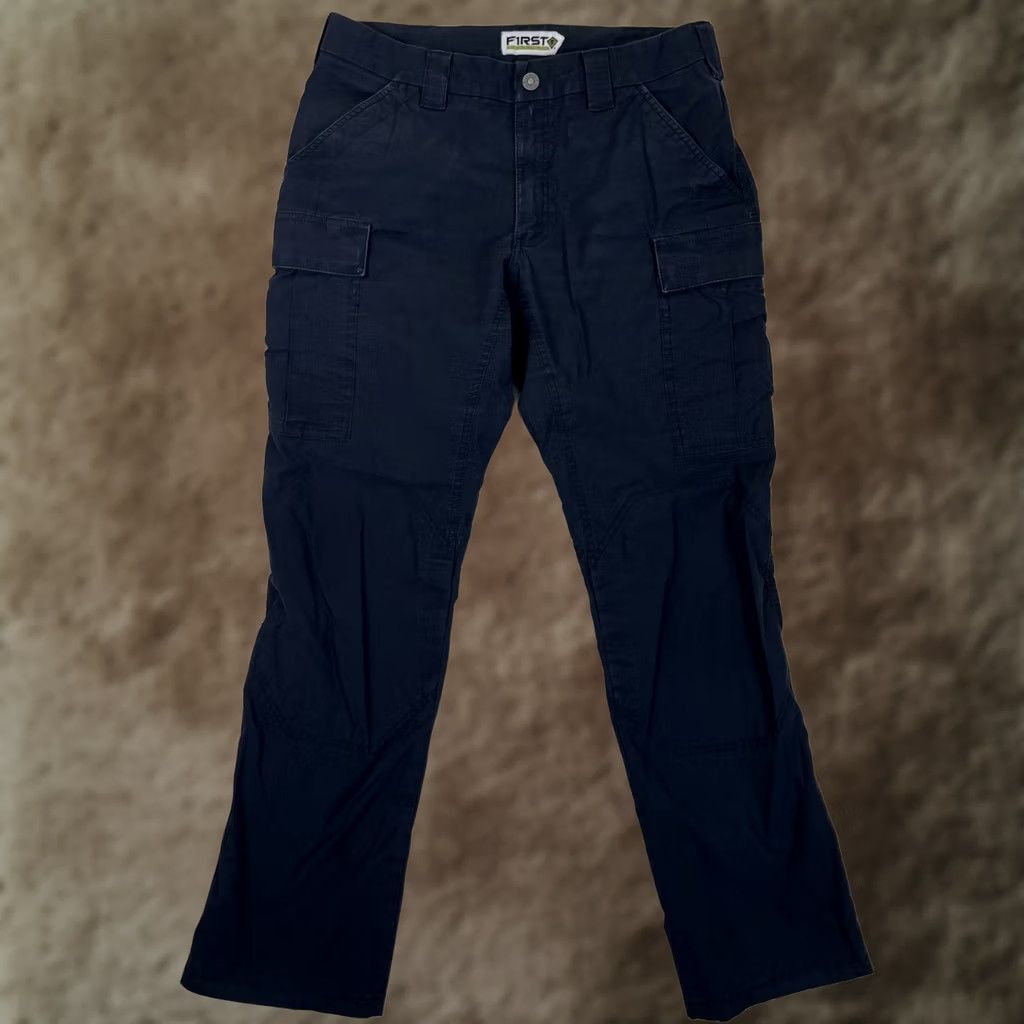 Vintage First Tactical Pants Mens 34x34 Cargo Ripstop Blue Outdoor Hiking Military Utility Straight Pockets Size US 34 / EU 50 - 1 Thumbnail