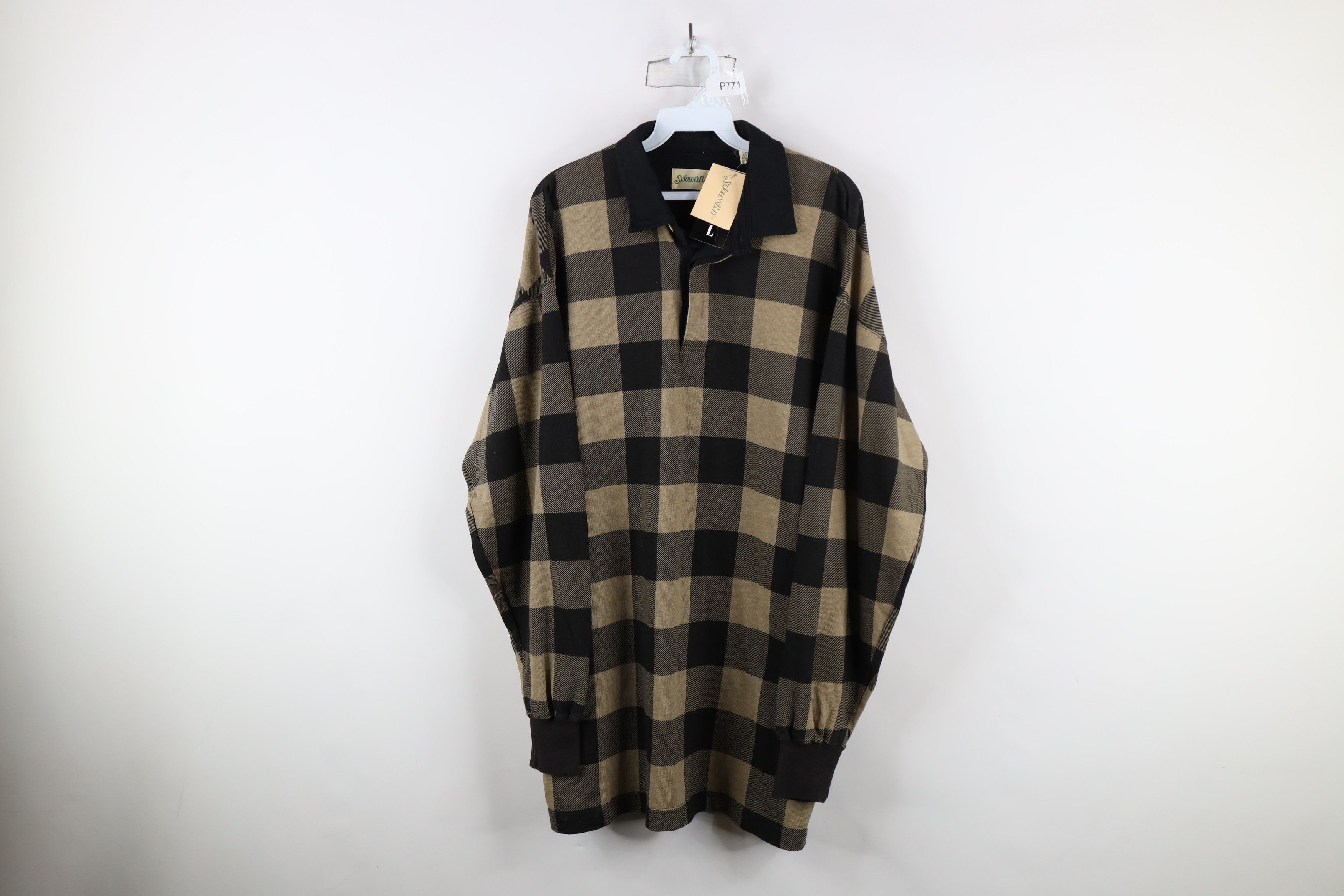 Vintage Deadstock Vintage Streetwear Long Sleeve Rugby Polo Shirt Size US L / EU 52-54 / 3 - 1 Thumbnail