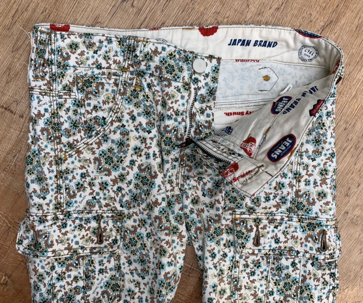 Japanese Brand Betty Smith Origin Is Kojima Streching Fullprint Cargo Pant Size 29" - 17 Thumbnail