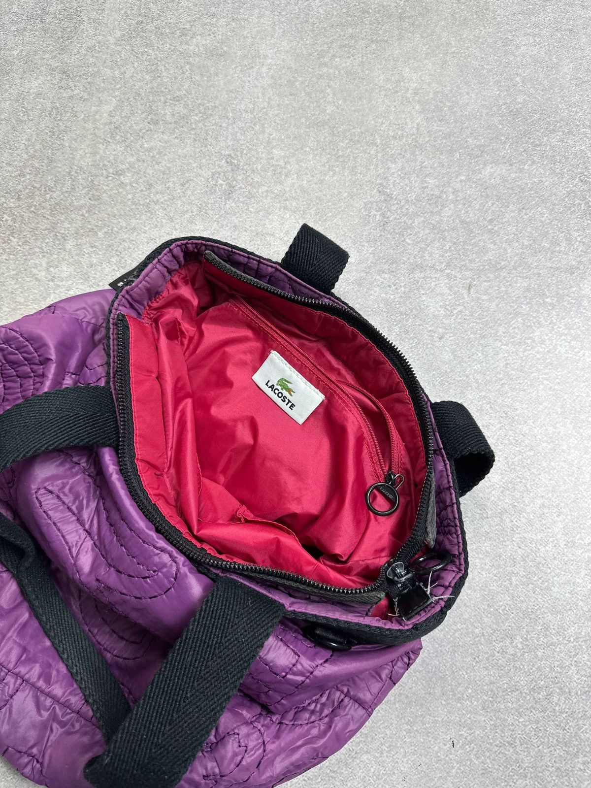 Lacoste Vintage Lacoste Tote Puffer Bag Size ONE SIZE - 3 Thumbnail