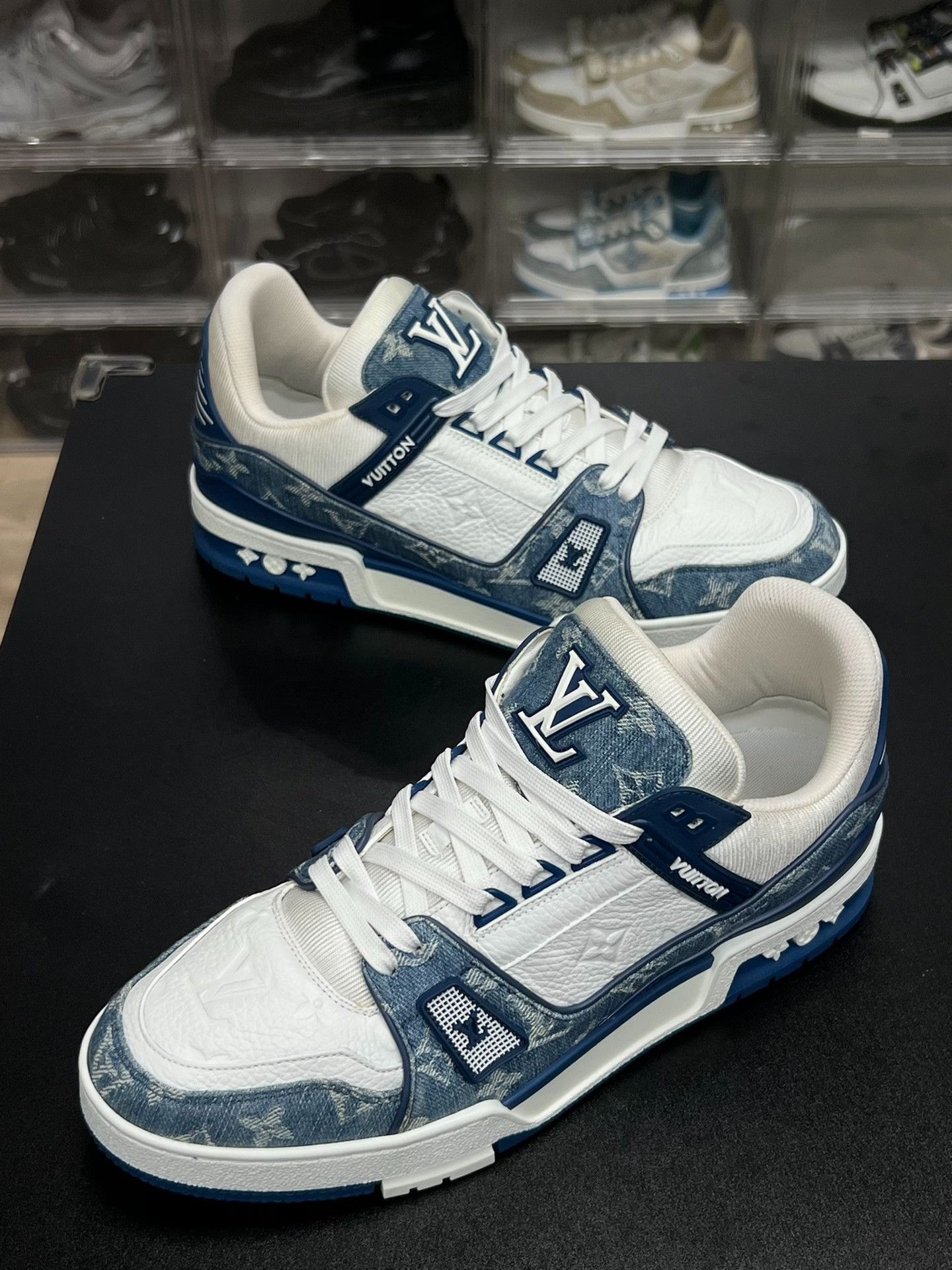 Louis Vuitton Louis Vuitton Training Denim Blue Lowtop Sneakers 9 Men Size US 9 / EU 42 - 1 Thumbnail