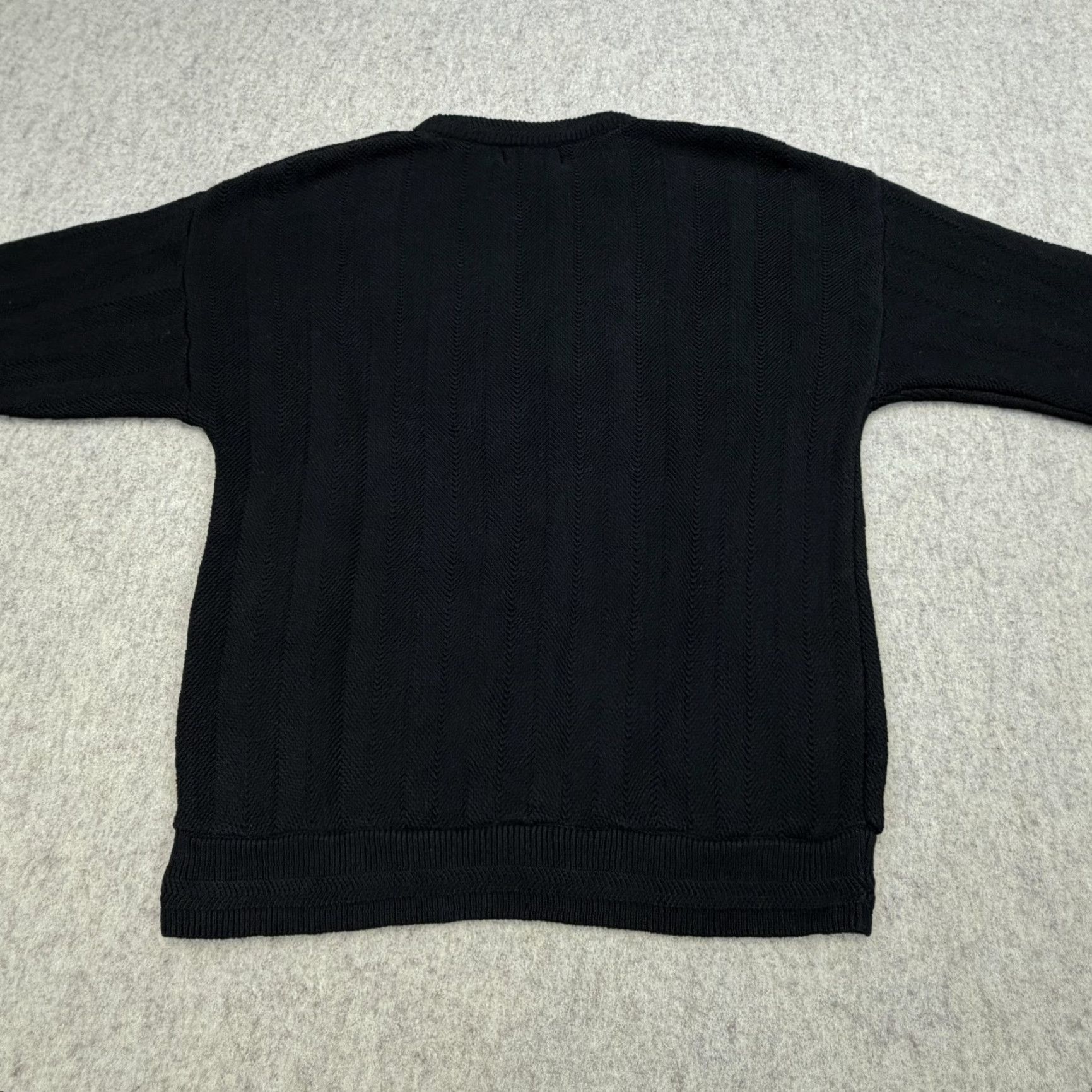 Chaps VINTAGE Chaps USA Made Black Cotton Crewneck Sweater Mens M 90s Embroidered Logo Solid Knit Size US M / EU 48-50 / 2 - 7 Thumbnail