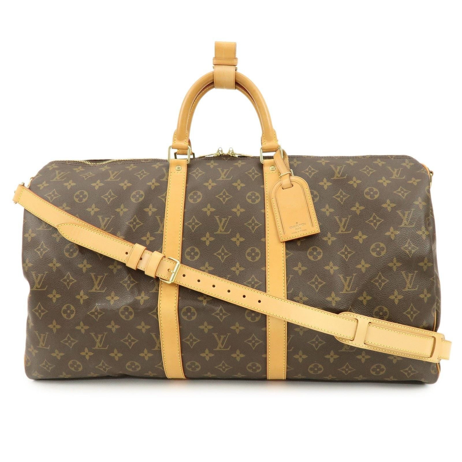 Louis Vuitton Louis Vuitton Monogram Keepall Bandouliere 55 Duffle Bag Size ONE SIZE - 1 Thumbnail