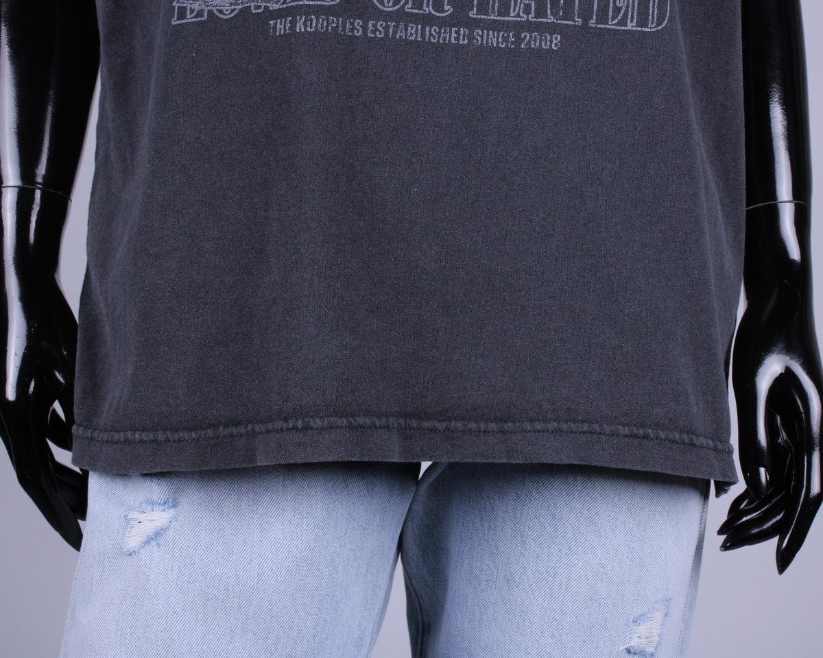The Kooples The KOOPLES Garment Dyed Washed Gray/Black T-Shirt Size M / US 6-8 / IT 42-44 - 5 Thumbnail