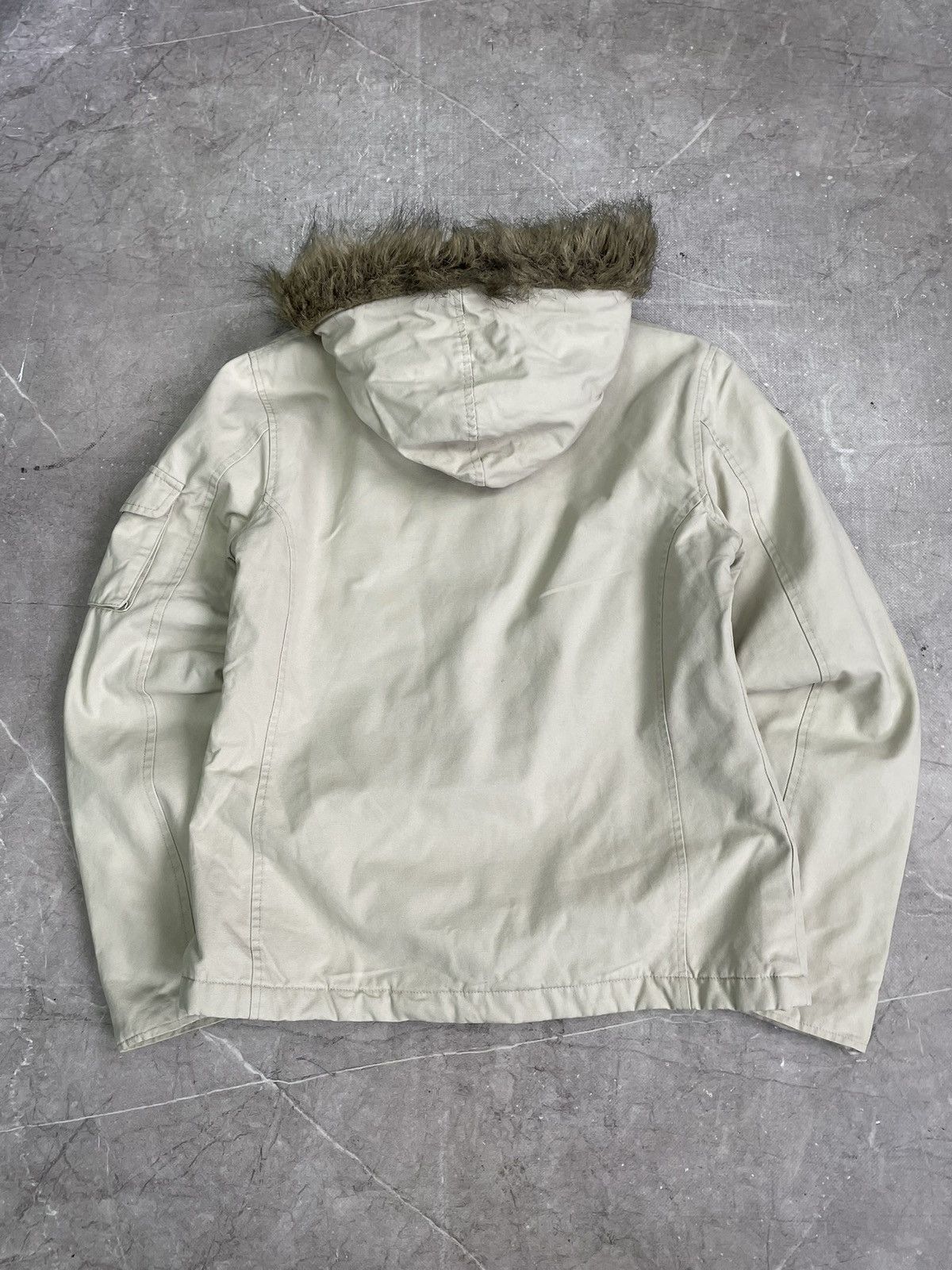 If Six Was Nine Bomber fur hood y2k style beige jacket if six was nine Size US M / EU 48-50 / 2 - 7 Thumbnail