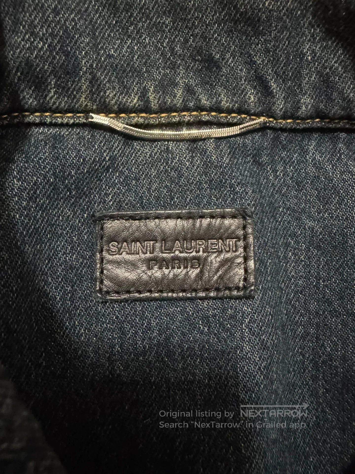 Saint Laurent Paris Vintage Saint Laurent Denim Jacket. Size US L / EU 52-54 / 3 - 6 Thumbnail