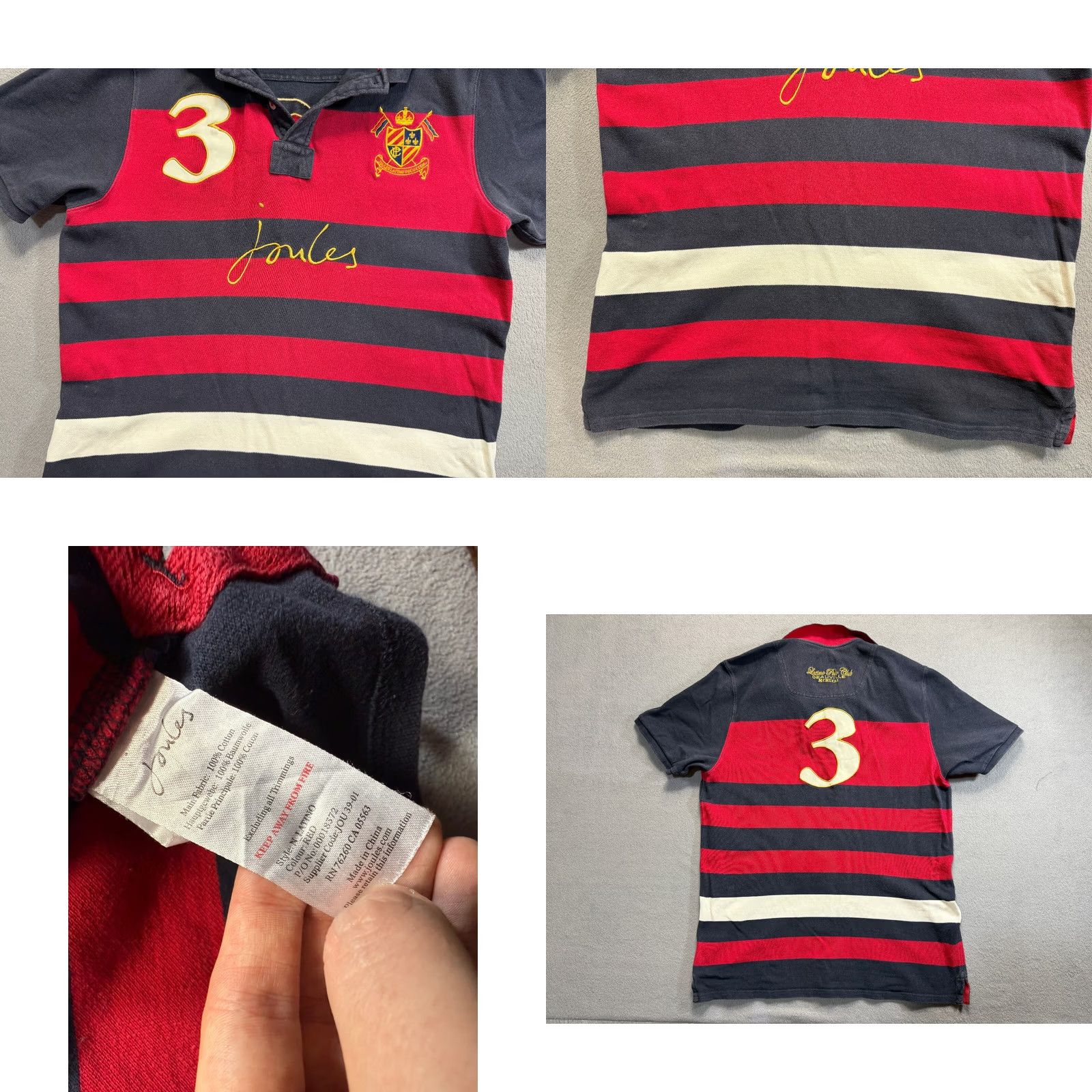 Vintage Joules Latino Polo Club #3 Horseman Mens L Polo shirt Size US L / EU 52-54 / 3 - 9 Thumbnail