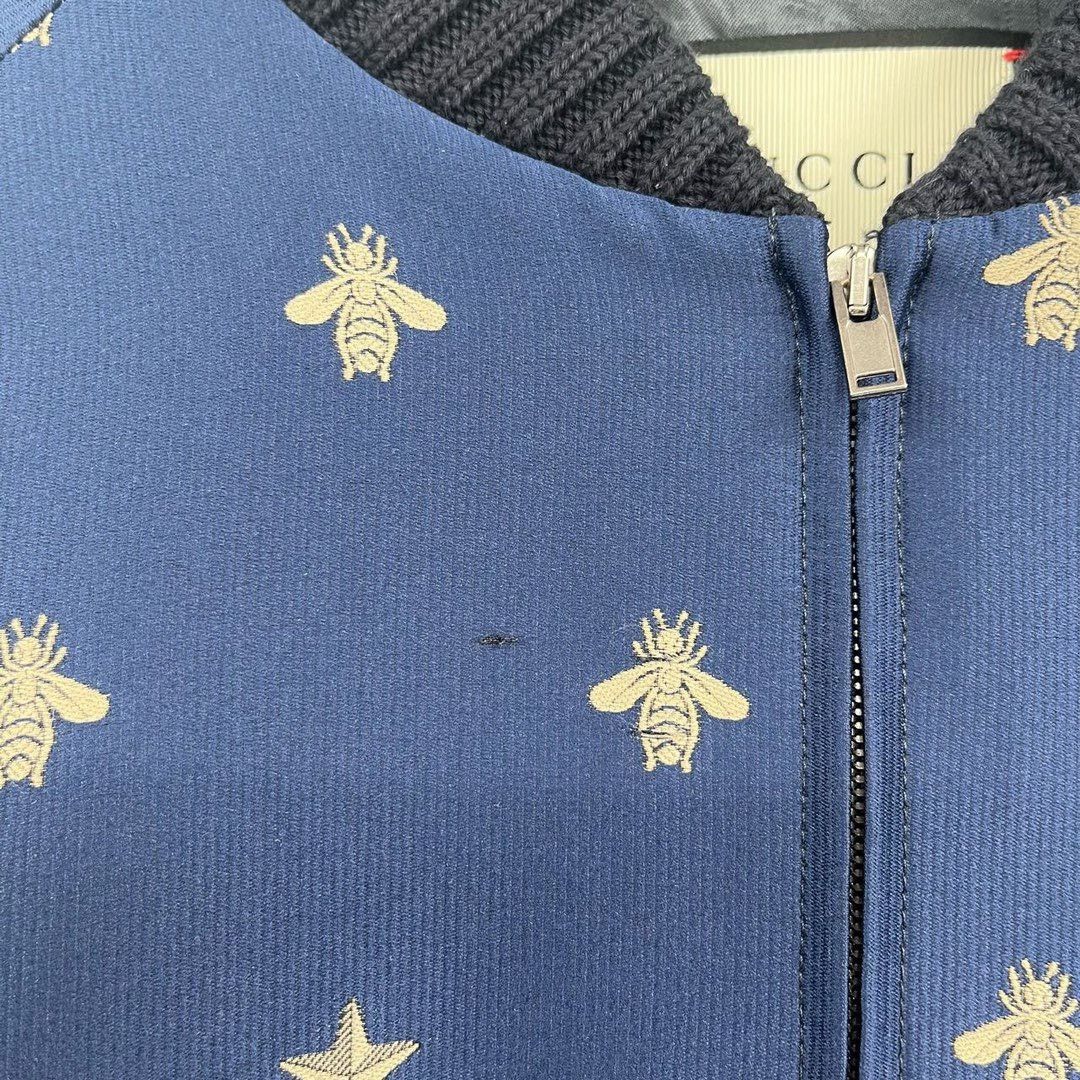 Gucci Gucci full-print bee jacket Nextarrow-2412 Size US S / EU 44-46 / 1 - 3 Thumbnail