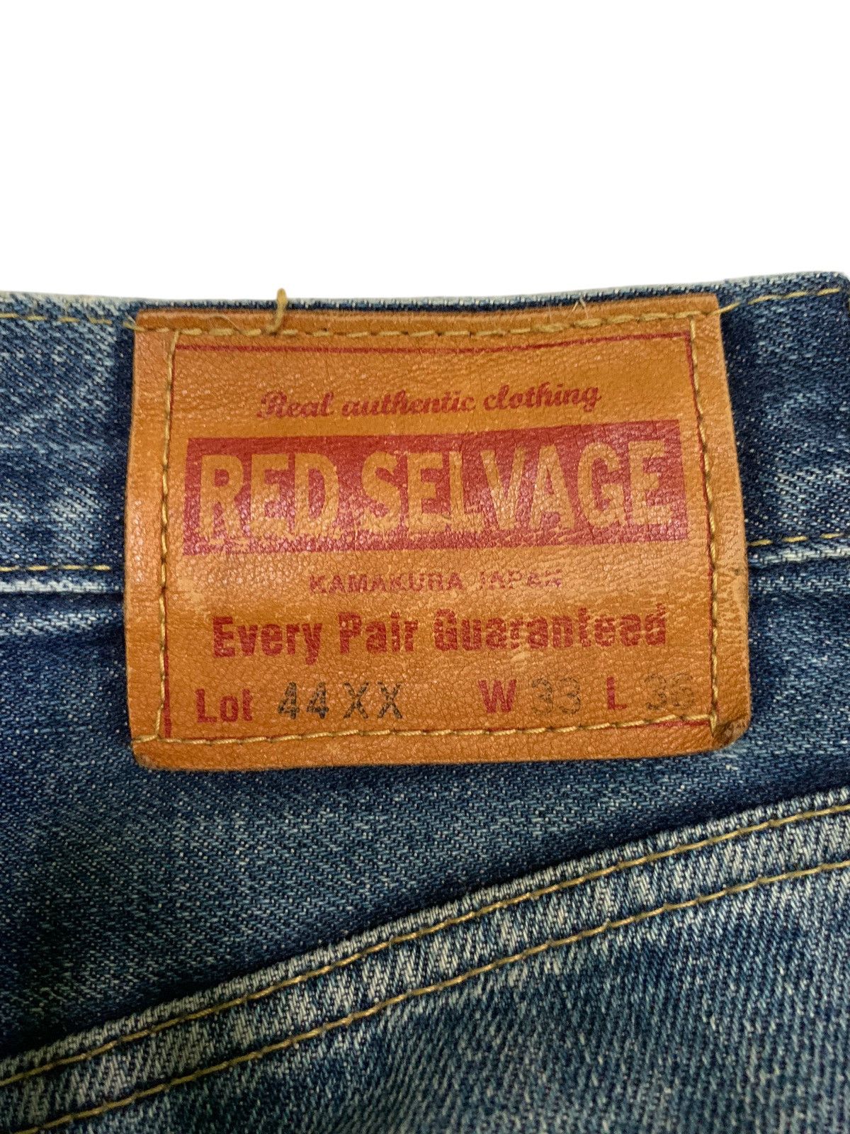 Kapital VINTAGE KAMAKURA SELVEDGE FADED JAPANESE DISTRESSED DENIM Size US 33 - 11 Thumbnail