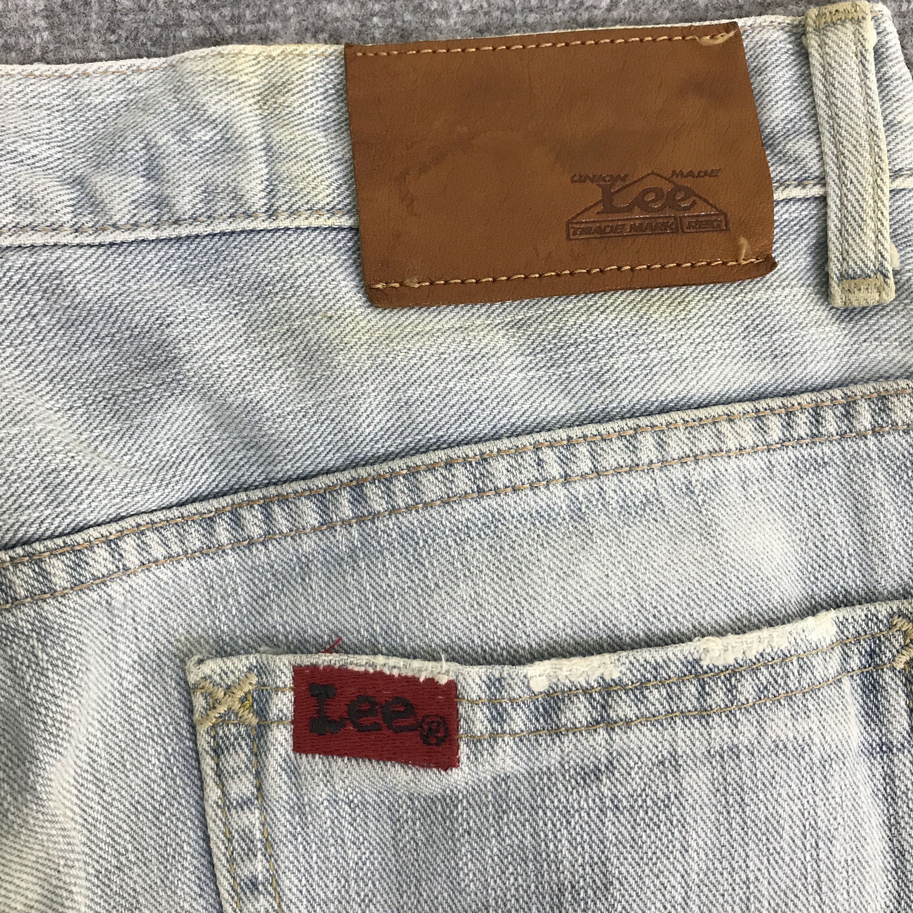 Lee LEE DISTRESSED LIGHT WASH DENIM PANTS K14B12 Size US 28 / EU 44 - 14 Thumbnail
