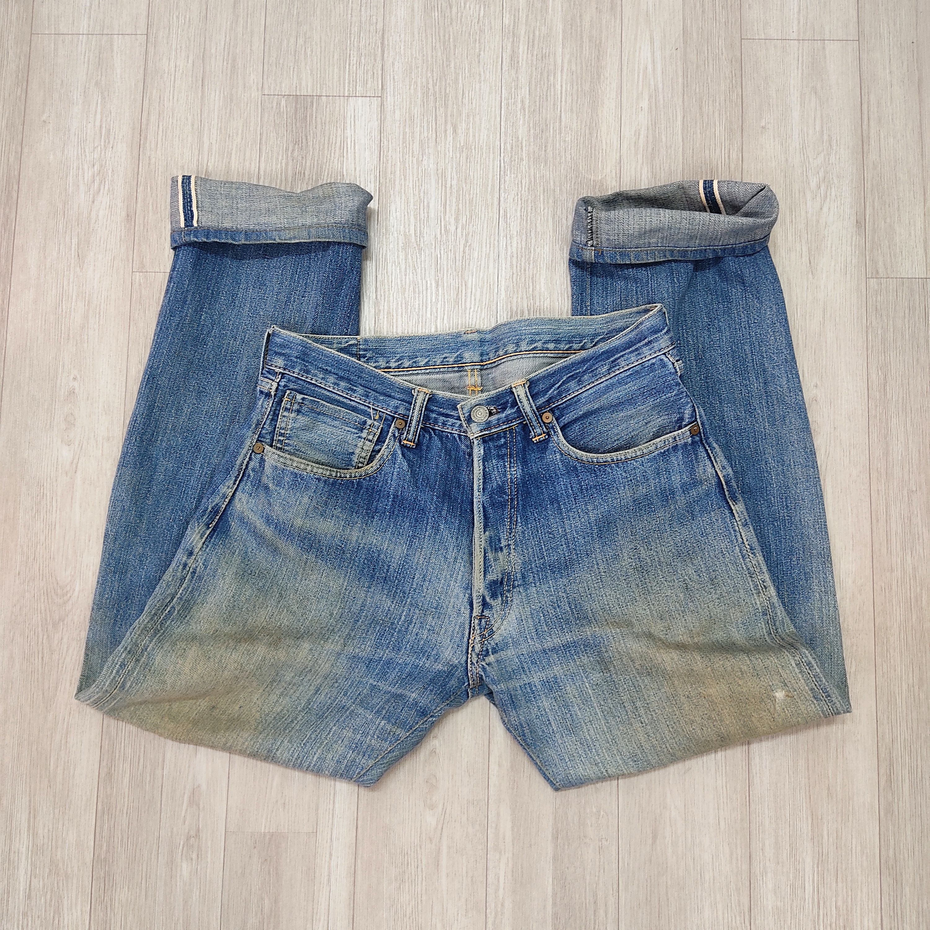 Japanese Brand Vintage Cloze Jeans Distressed Selvedge Denim Pants Size US 32 / EU 48 - 5 Thumbnail