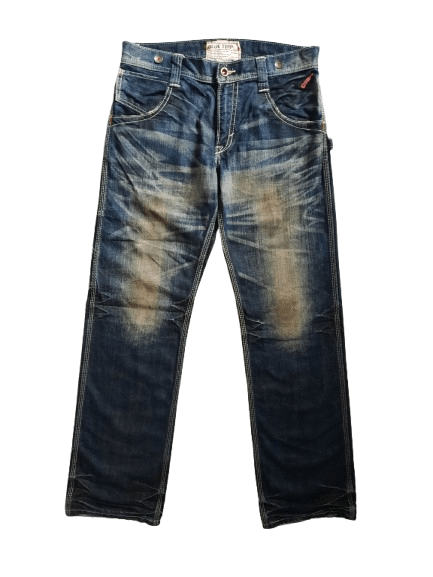 Japanese Brand 🔱 Edwin blue trip indigo stonewash carpenter denim pants Size US 32 / EU 48 - 1 Thumbnail