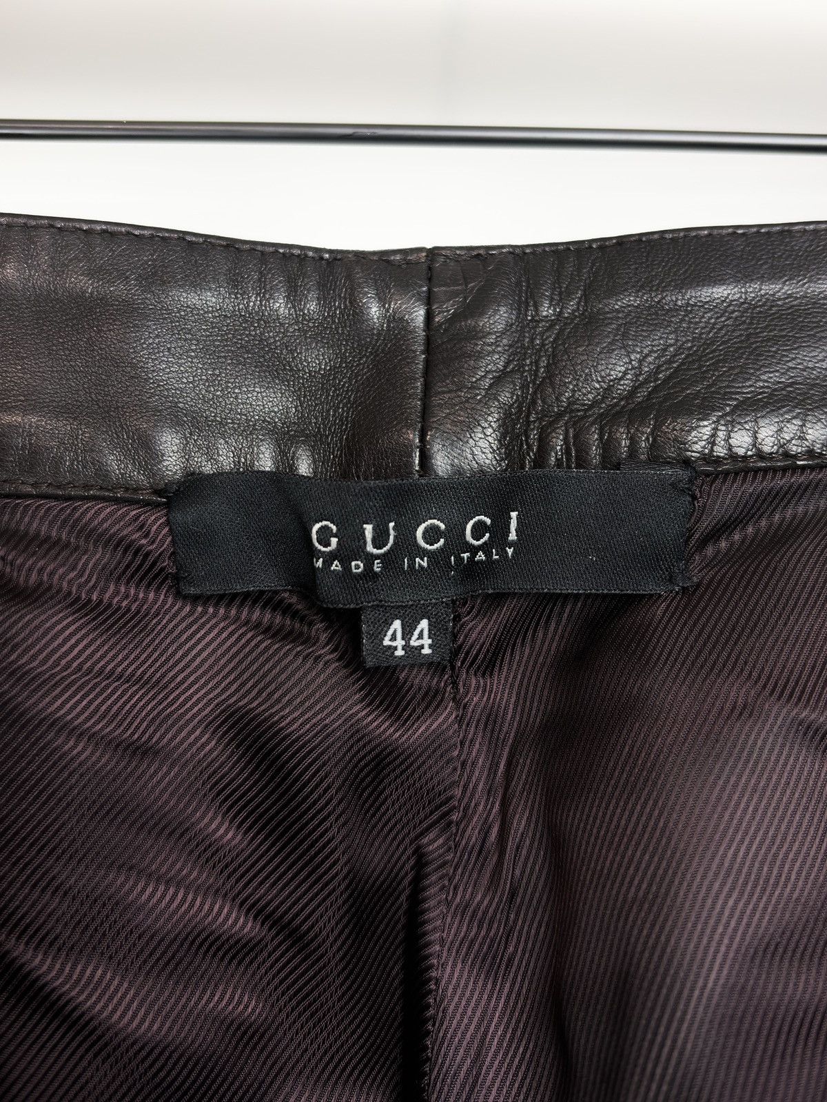 Gucci Gucci Tom Ford Vintage Leather Pants Trousers Brown Size US 30 / EU 46 - 6 Thumbnail