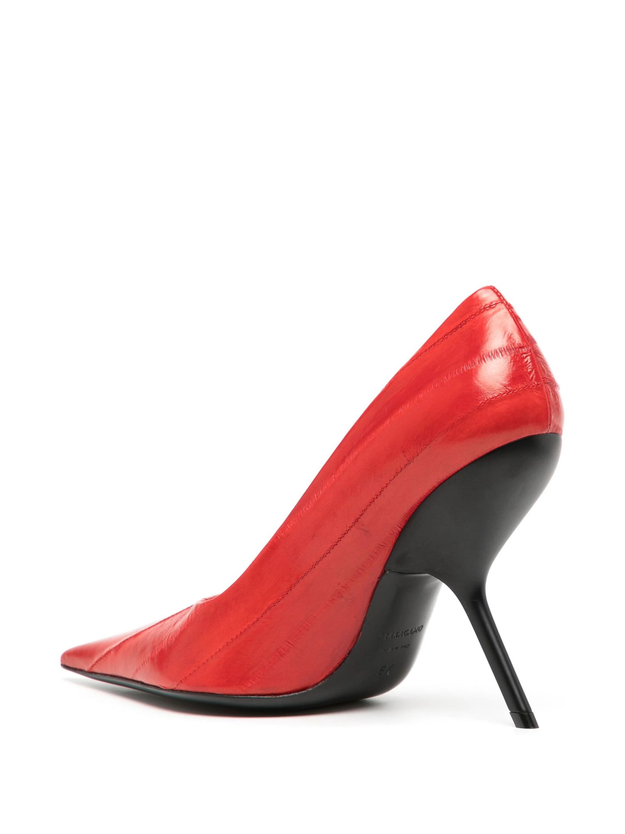 Salvatore Ferragamo o1s1rm0724 Eva Leather Pumps in Red Size US 6.5 / IT 36.5 - 3 Thumbnail