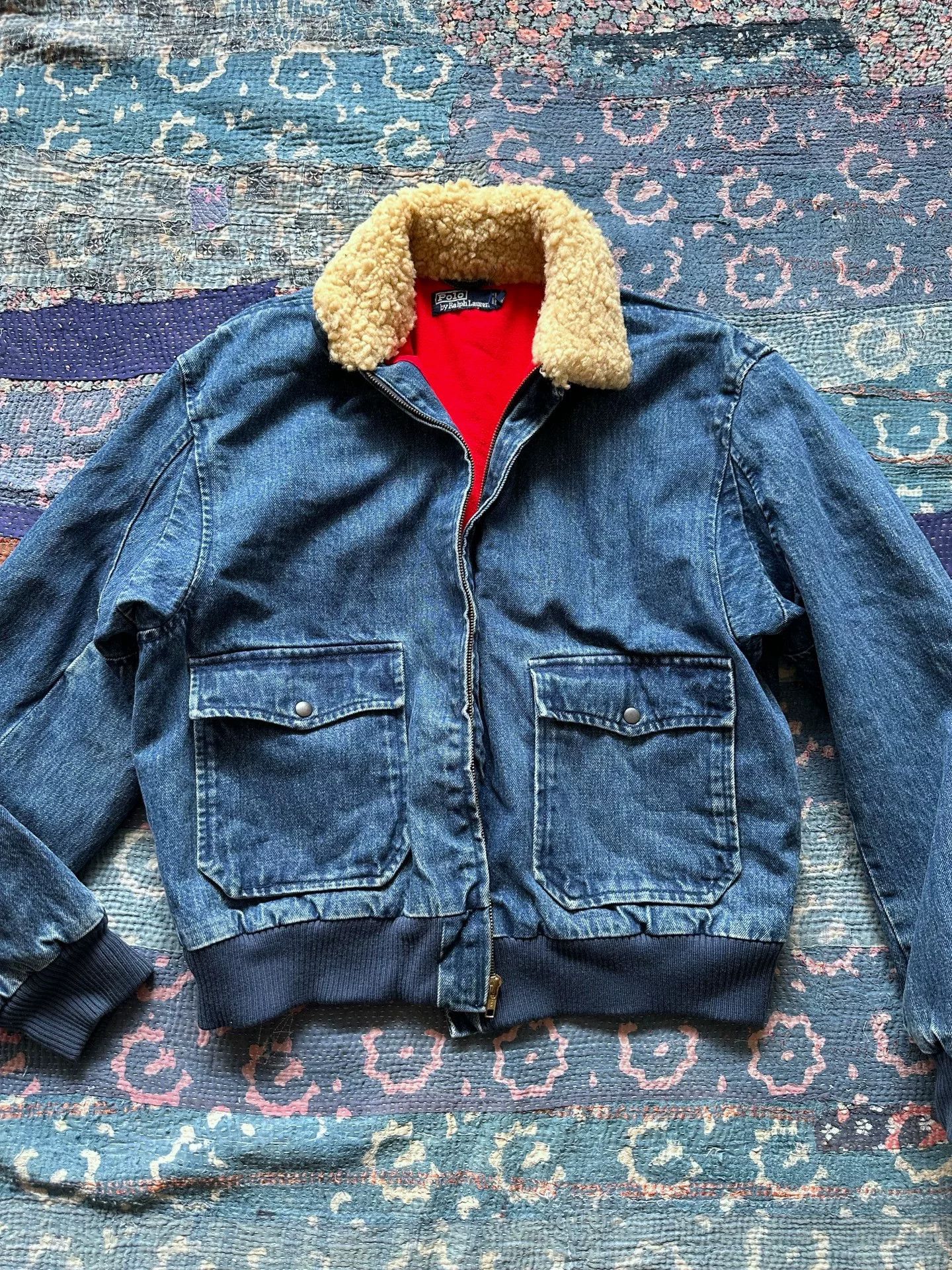 Polo Ralph Lauren Polo Ralph Lauren Vintage Wool Blend Denim Size US M / EU 48-50 / 2 - 1 Thumbnail