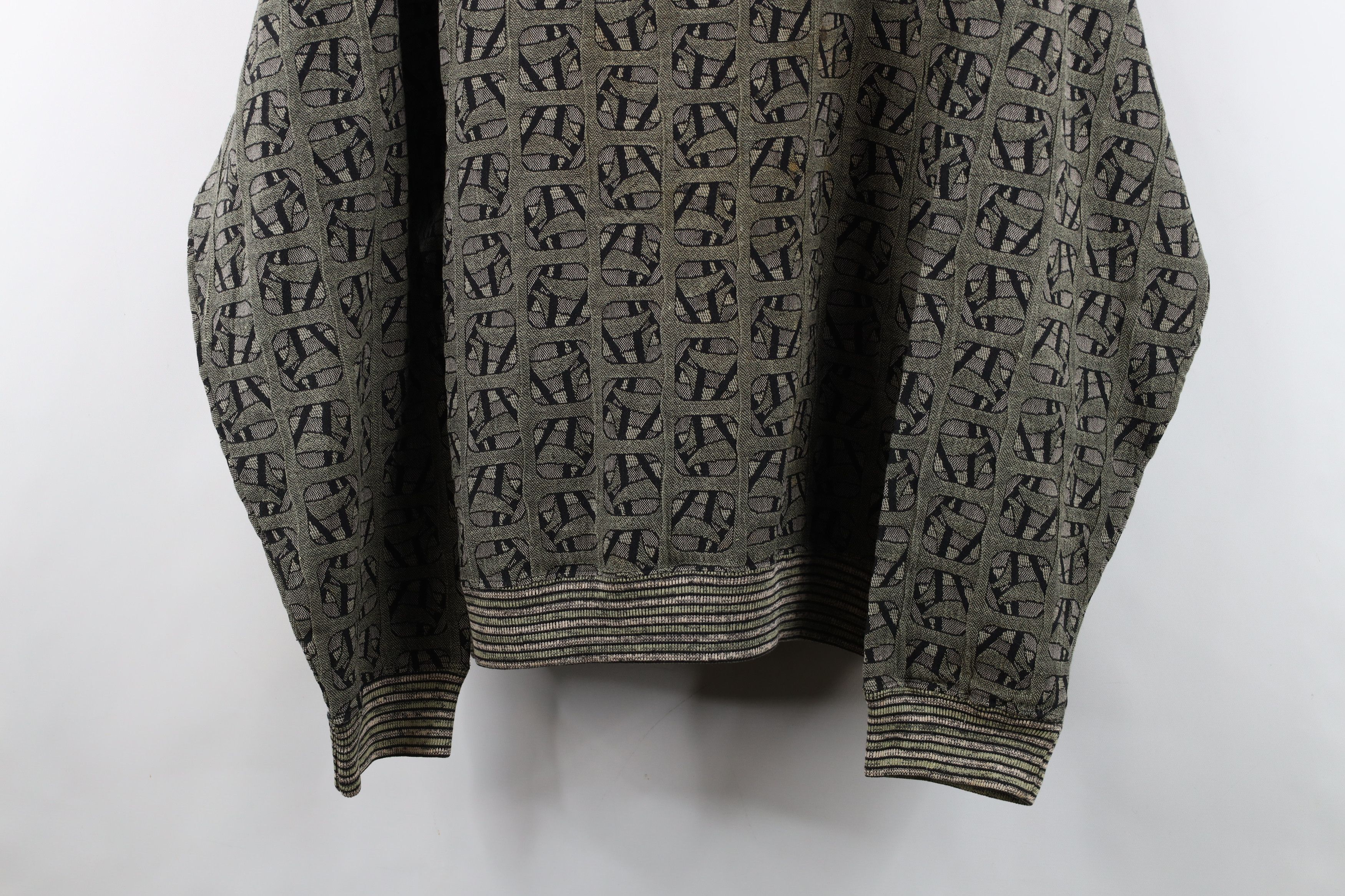 Vintage Vintage 90s Streetwear Geometric Lightweight Knit Sweater Size L / US 10 / IT 46 - 3 Thumbnail