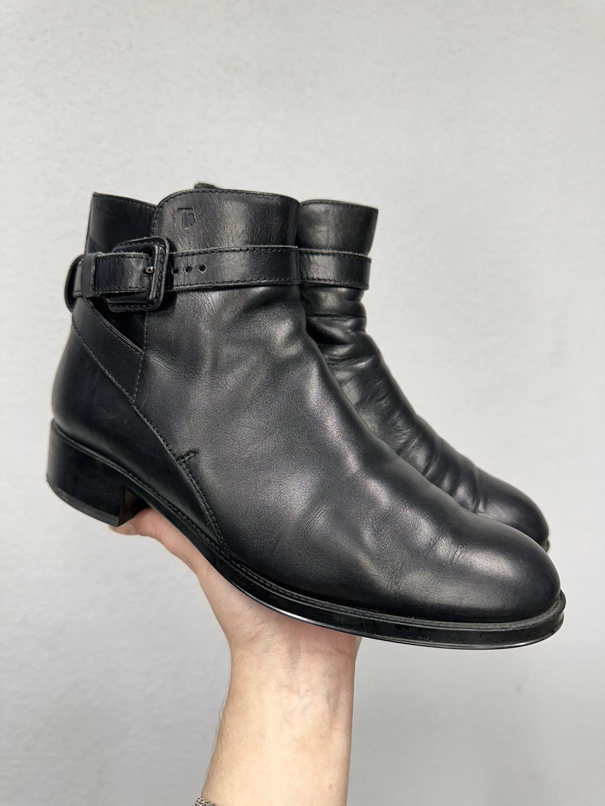 Tod's Vintage Guidi Style AS 98 Leather Boots Italy Design Poell Size US 7 / EU 40 - 2 Thumbnail
