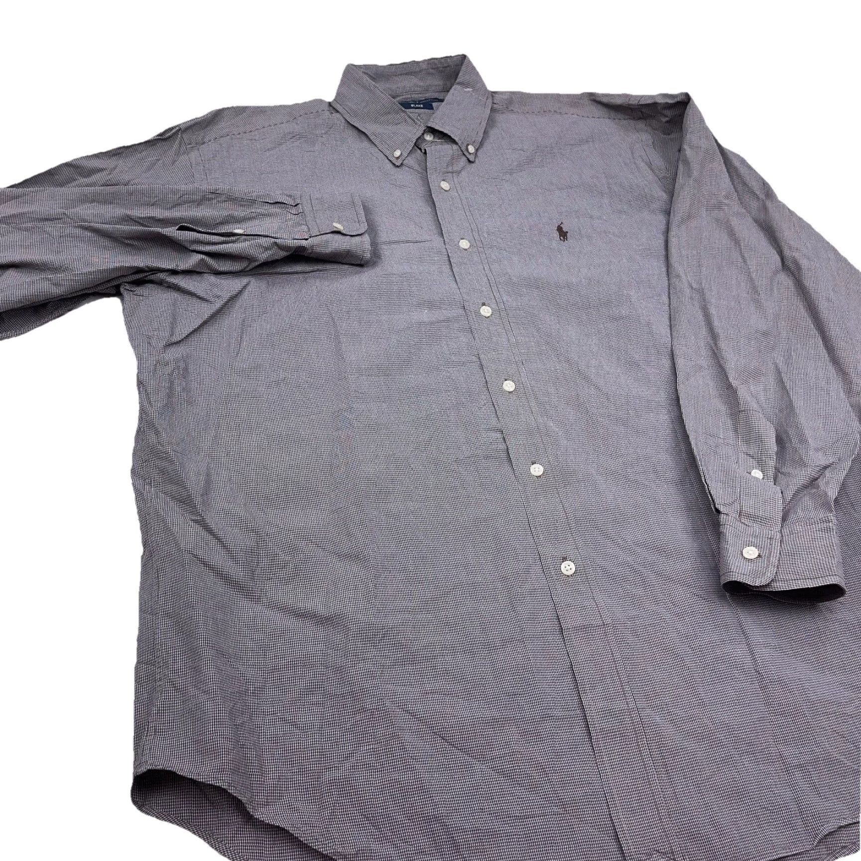 Ralph Lauren Ralph Lauren Shirt Men Large Button Up Brown Houndstooth Plaid Dress Blake Pony Mens L Brown Plaid Button-Front Shirt Ralph Lauren Clothing Size 42R - 4 Thumbnail