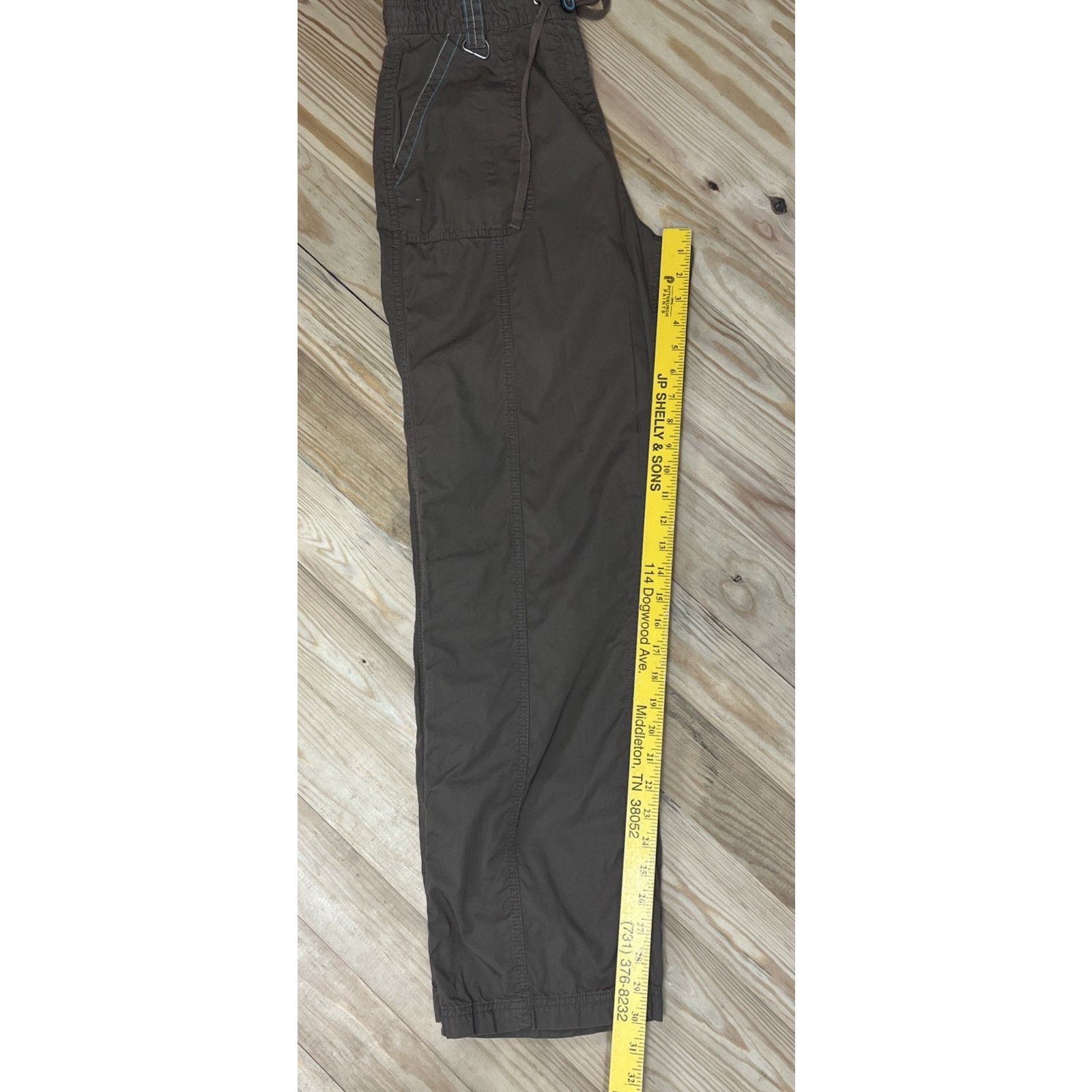 Other NATALIE & ME Brown Drawstring Pants Sz Medium Size 29" - 5 Thumbnail