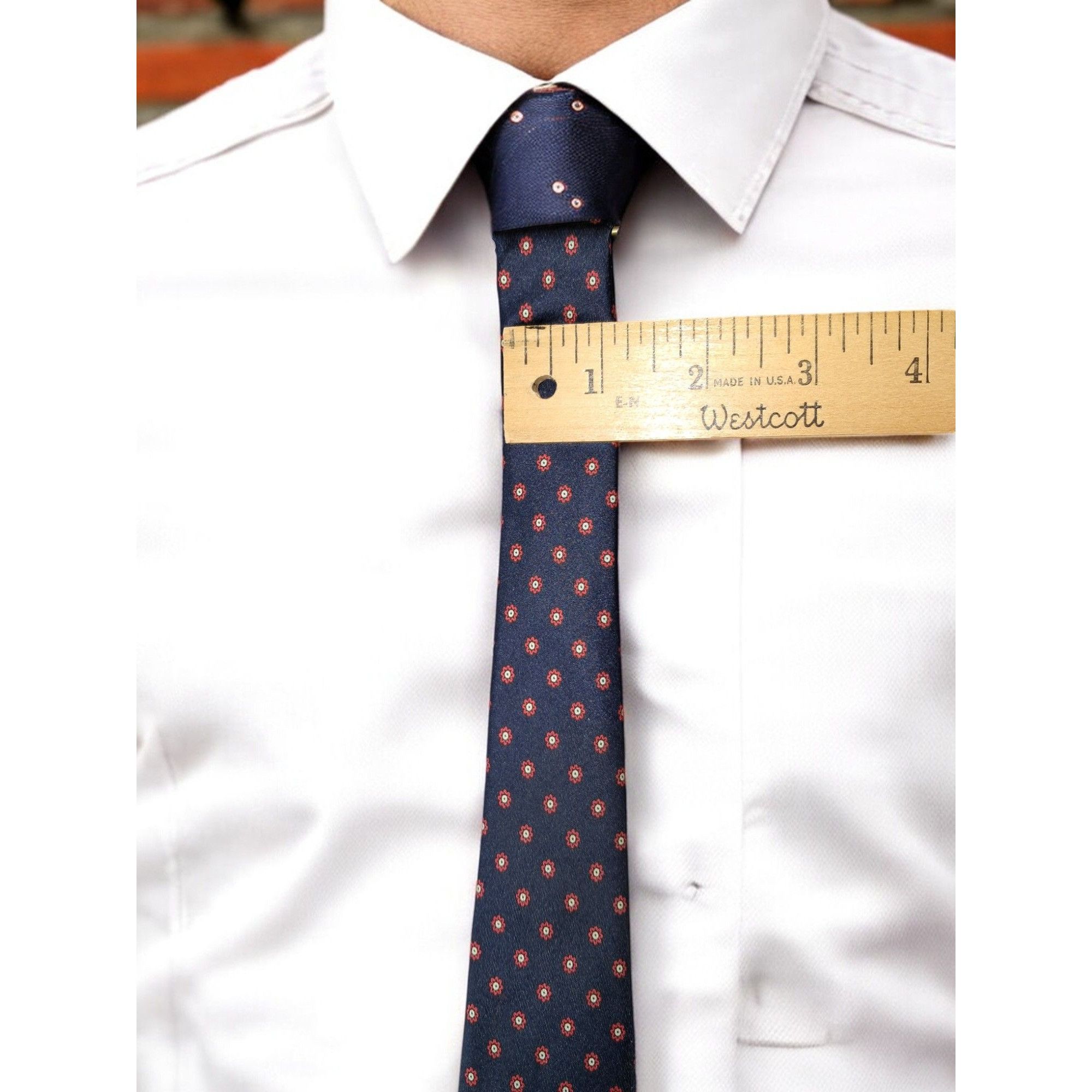 Other Antiche Seterie Fiorentine Blue Patterned 100% Silk Tie Made Size ONE SIZE - 5 Thumbnail