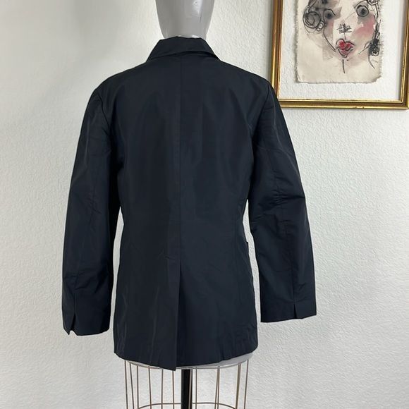 Jil Sander × Vintage Jil Sander Nylon Slicker 2 Button High Lapel Blazer Jacket Size M / US 6-8 / IT 42-44 - 9 Thumbnail