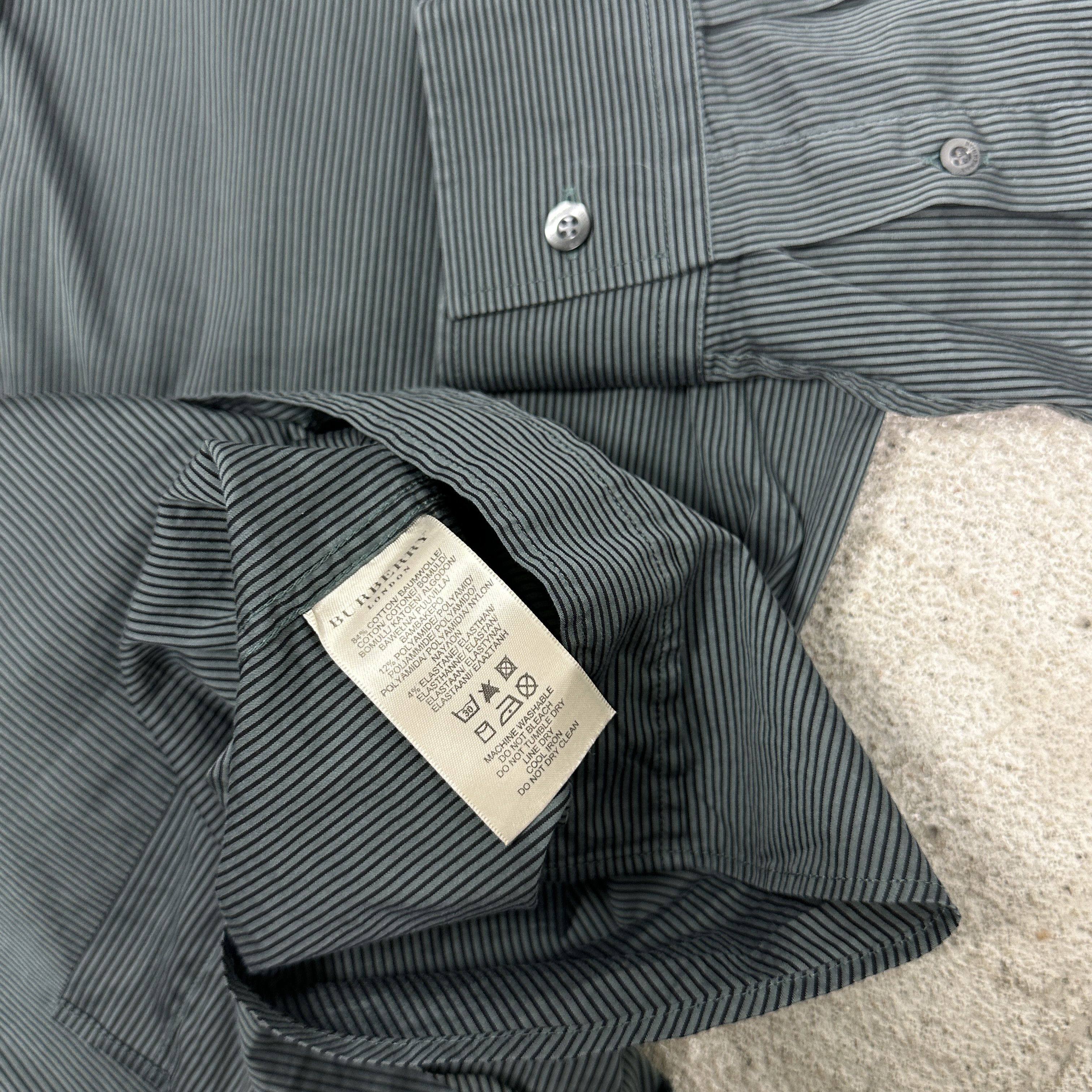 Burberry Vintage Striped Casual Old Money Elegant Burberry Shirt Y2K Size US M / EU 48-50 / 2 - 6 Thumbnail