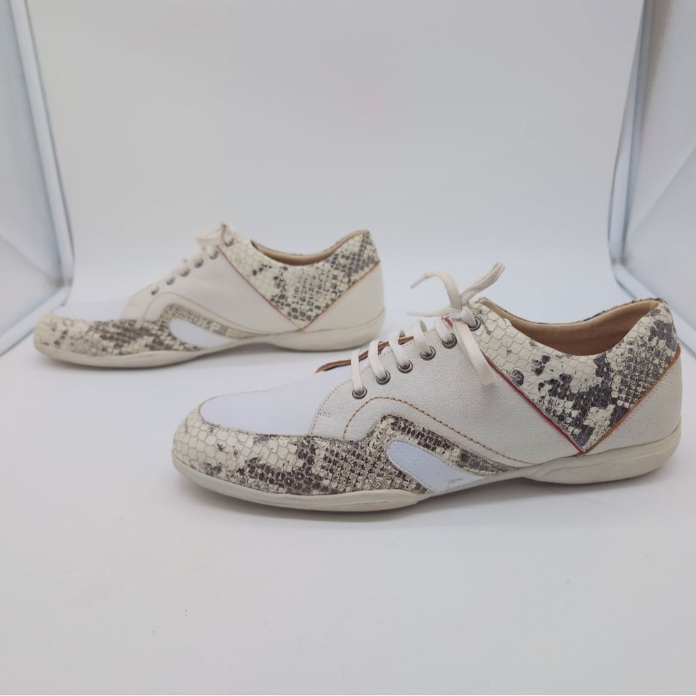 Other Goodoo Italy Sz 11 White Snake Print Luxury Comfort Style M Size US 11 / EU 44 - 3 Thumbnail