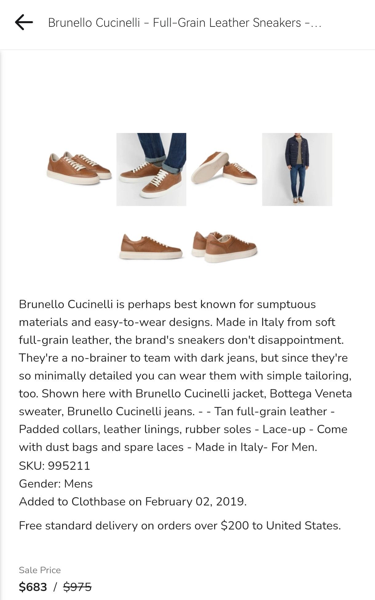 Brunello Cucinelli Brunello cucinelli full grain leather sneakers Size US 8 / EU 41 - 11 Thumbnail