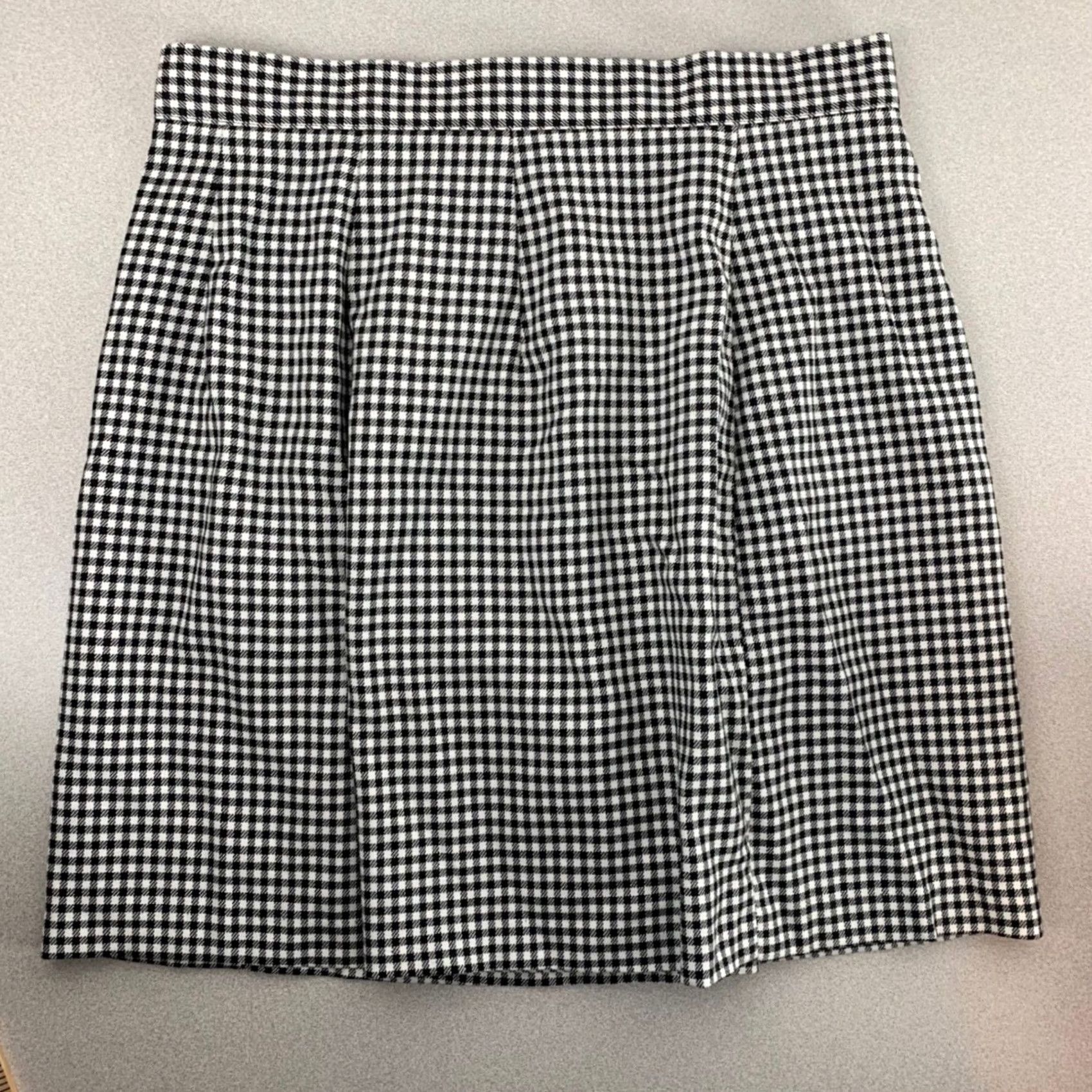 Vintage VINTAGE NYCC Mini Skirt Womens 14 Black White Gingham Check Button Front USA Size 36" / US 14 / IT 50 - 7 Thumbnail