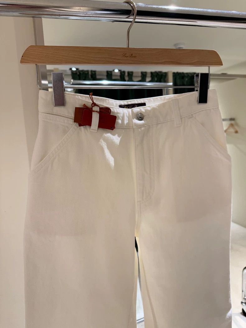 Loro Piana LORO PIANA White high waist jeans for ladies Size 27" / US 4 / IT 40 - 2 Thumbnail
