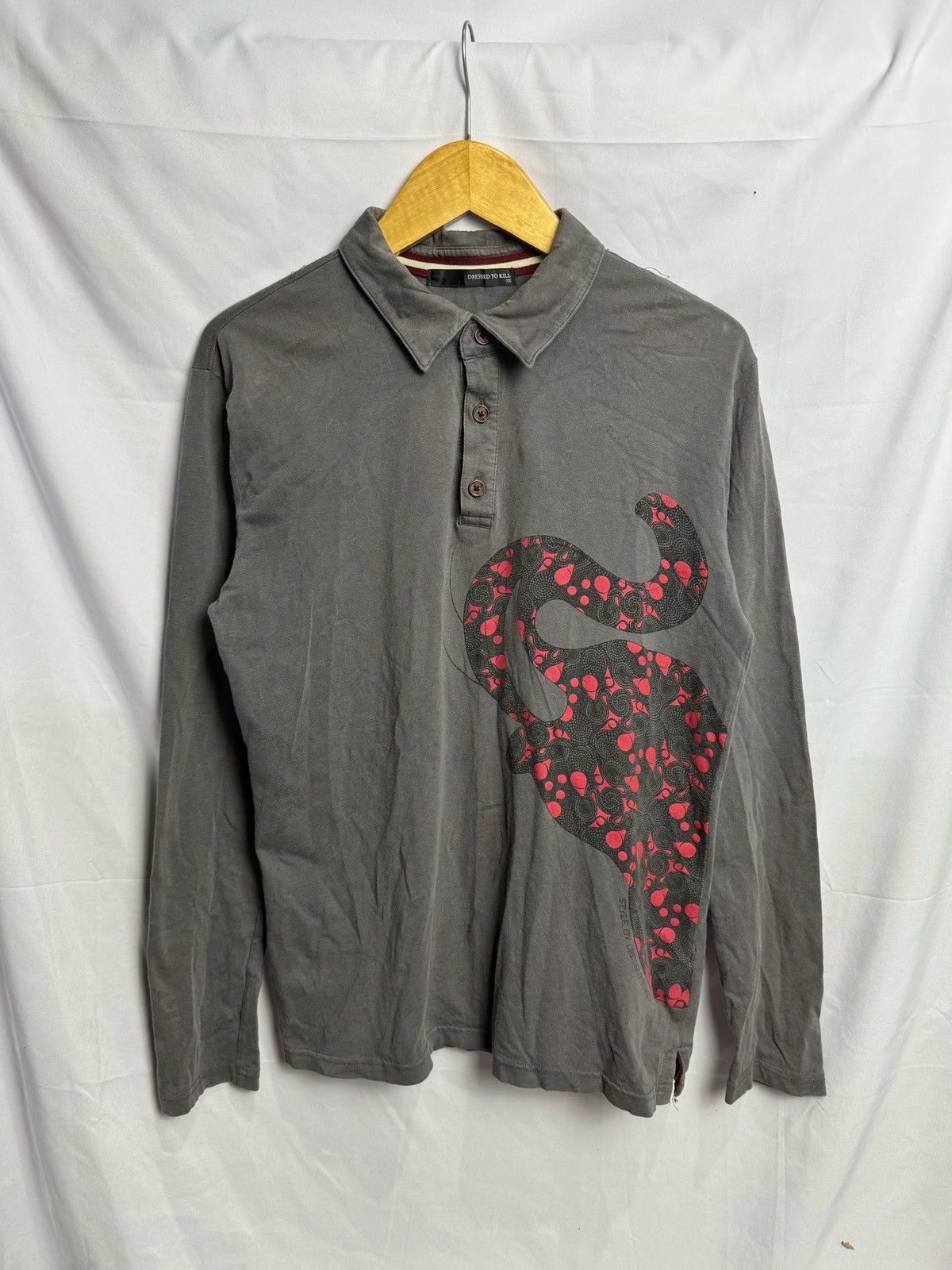 If Six Was Nine × Japanese Brand × Le Grande Bleu (L.G.B.) Dress to Kill Snake Polo Long Sleeve Size US M / EU 48-50 / 2 - 1 Thumbnail