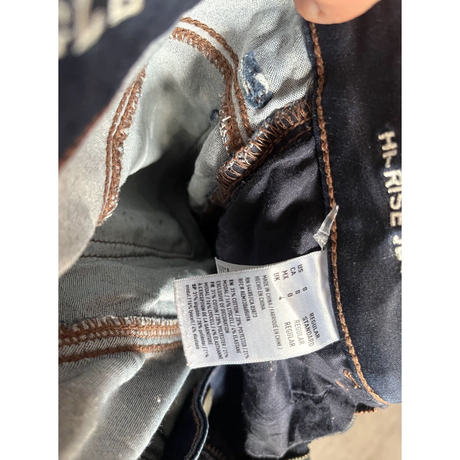 American Eagle Outfitters VINTAGE American Eagle Blue Next Level Stretch Hi-Rise Jegging Pants Regular 0 Women Corduroy Jeans Jegging Size 25" / US 0 / IT 36 - 5 Thumbnail
