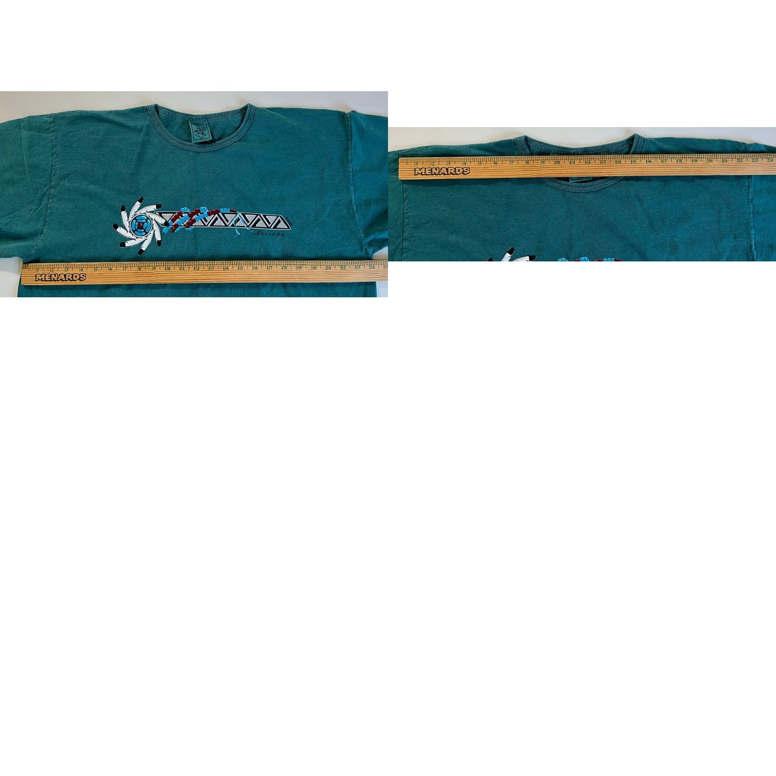 Vintage VINTAGE Women’s Alore USA Arizona Pocket Tee Tunic One Size Green 90s Oversized T-Shirt Women Size ONE SIZE - 9 Thumbnail