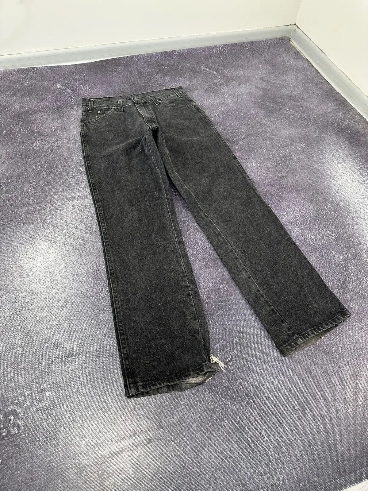 Dickies × Vintage Vintage Dickies Distressed Black Work Denim Hype Jeans Size US 31 - 8 Thumbnail