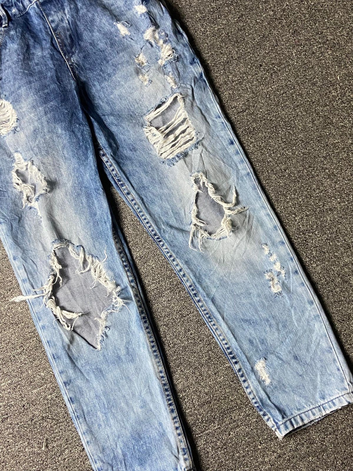 Zara ZARA Overalls Denim Ripped Jeans (141) Size US 31 - 9 Thumbnail