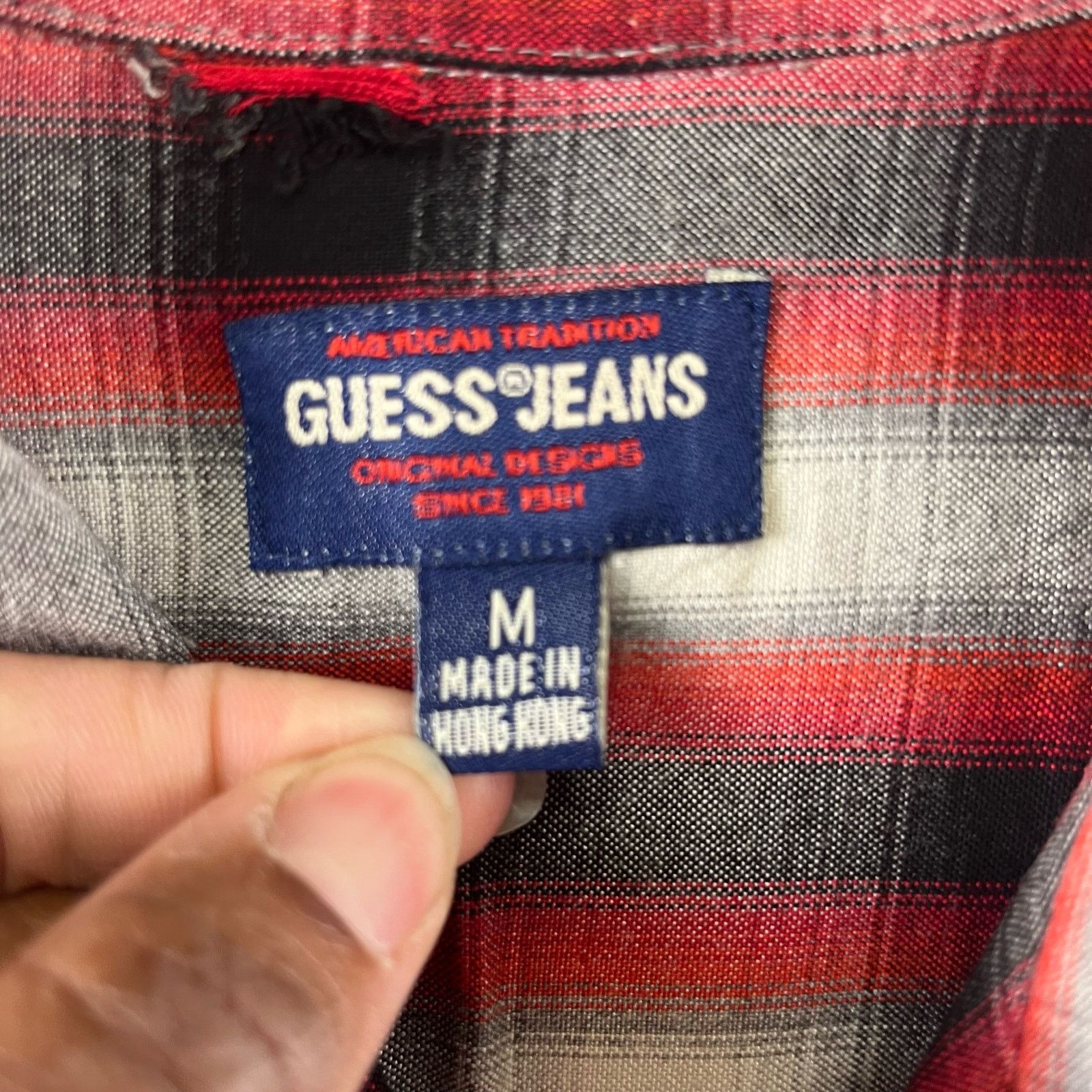 Guess Vintage Guess Made in USA Plaid Button Down Shirt Medium Size US M / EU 48-50 / 2 - 10 Thumbnail
