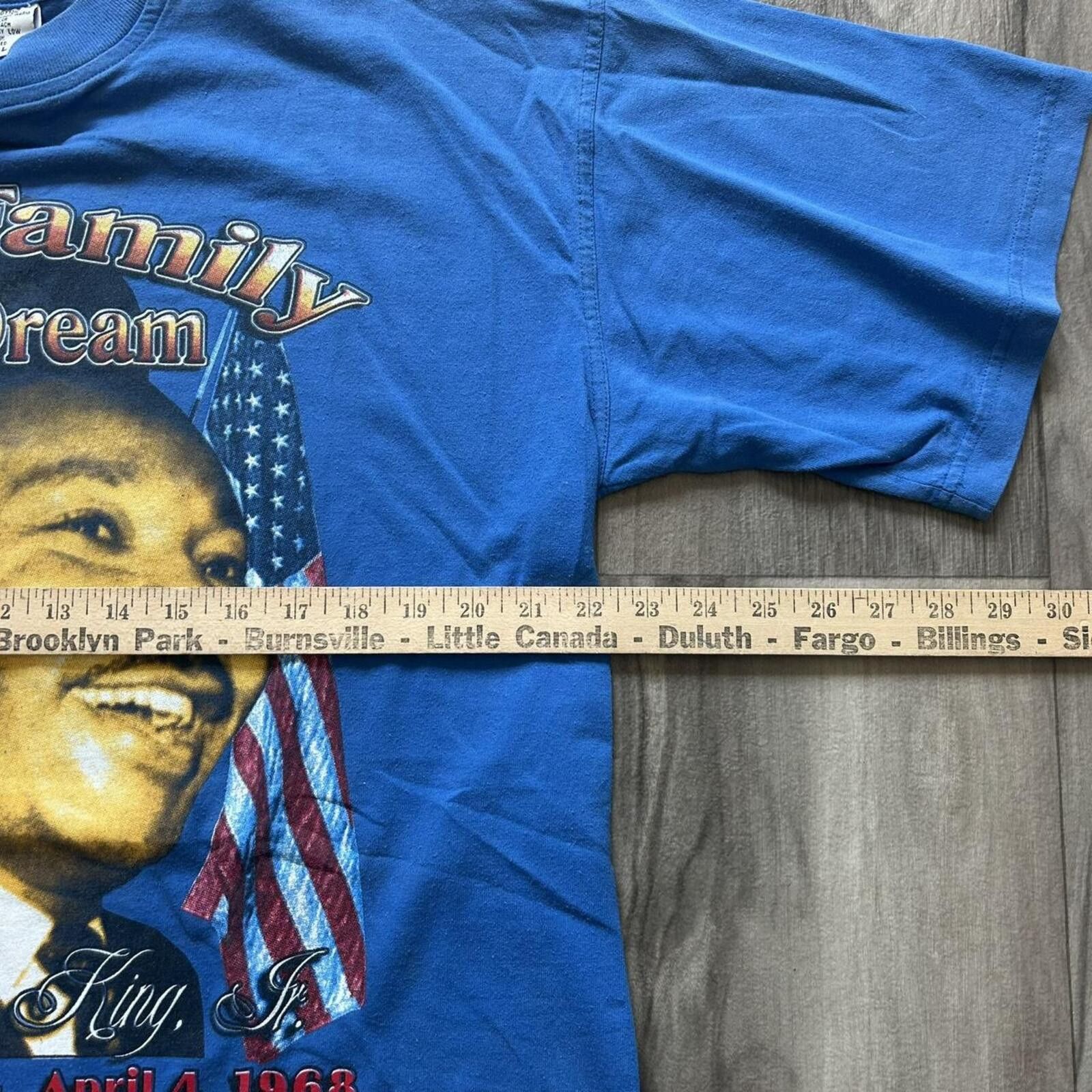 Gildan Vintage Martin Luther King graphic t shirt size L rap tee Size US L / EU 52-54 / 3 - 5 Thumbnail