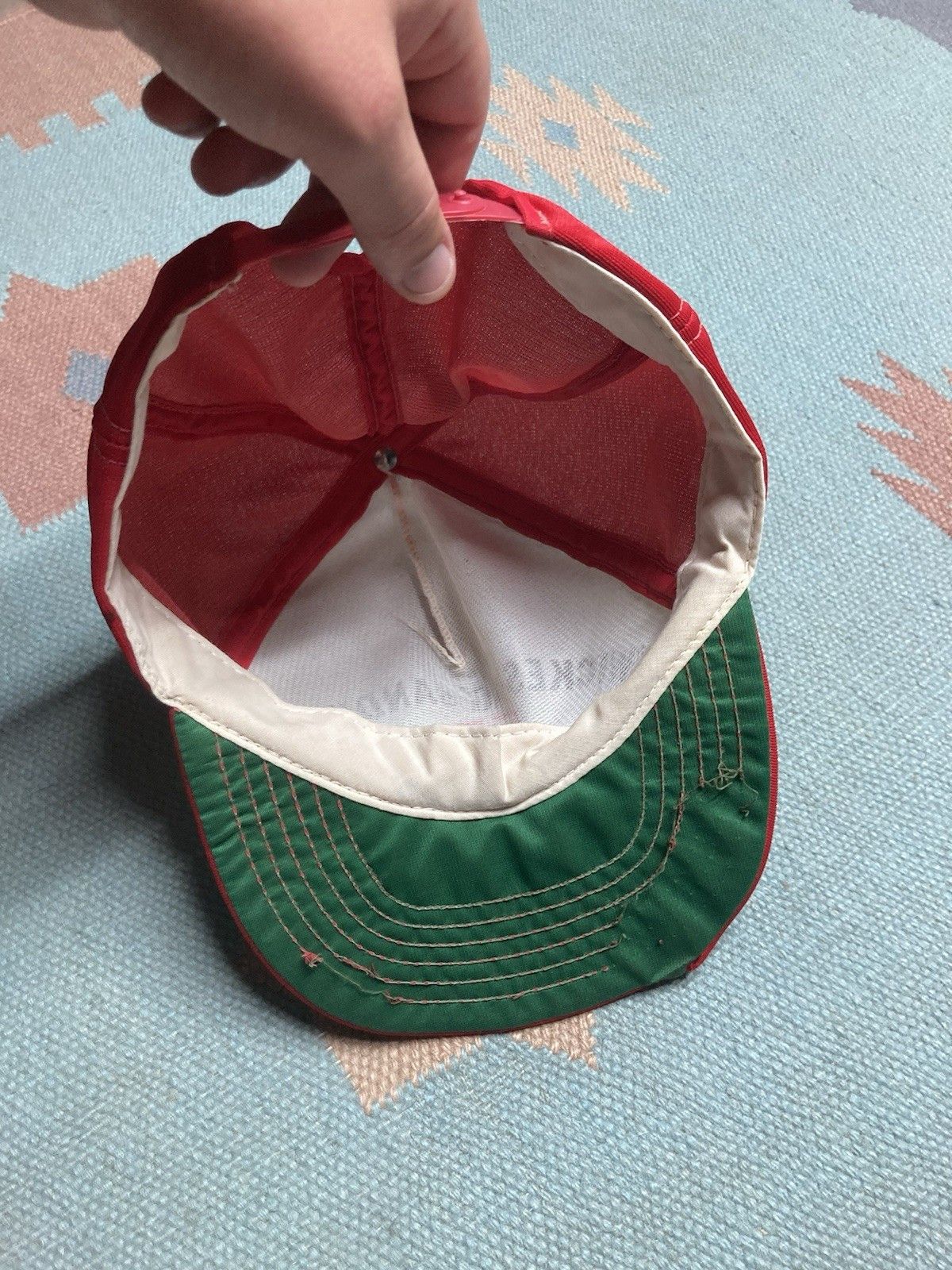Vintage Vtg SnapBack hat wickes ag Sandusky Michigan big H feed farm Size ONE SIZE - 5 Thumbnail