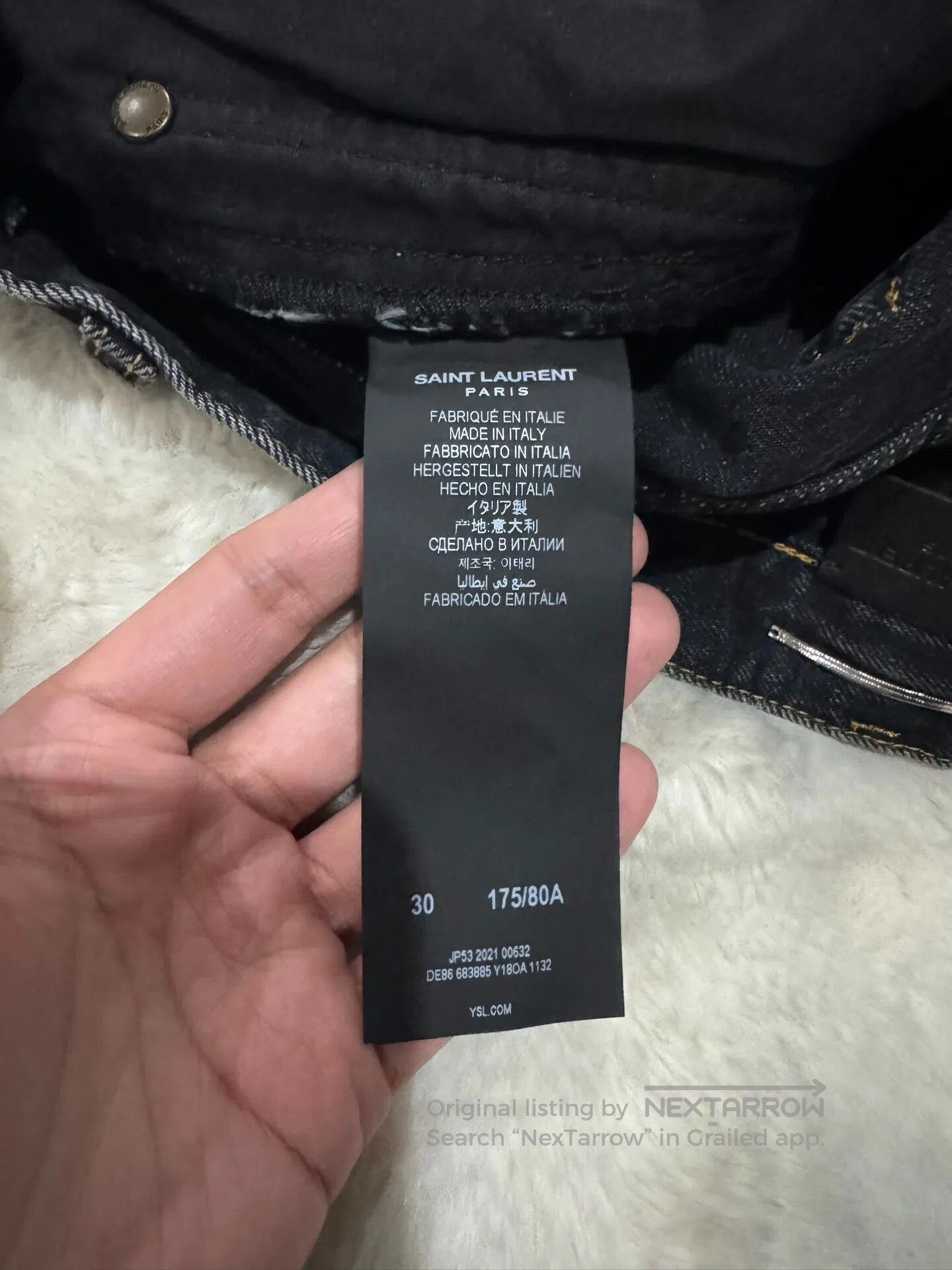 Saint Laurent Paris Saint Laurent Paris Distressed Denim Shorts| Size US 30 / EU 46 - 4 Thumbnail