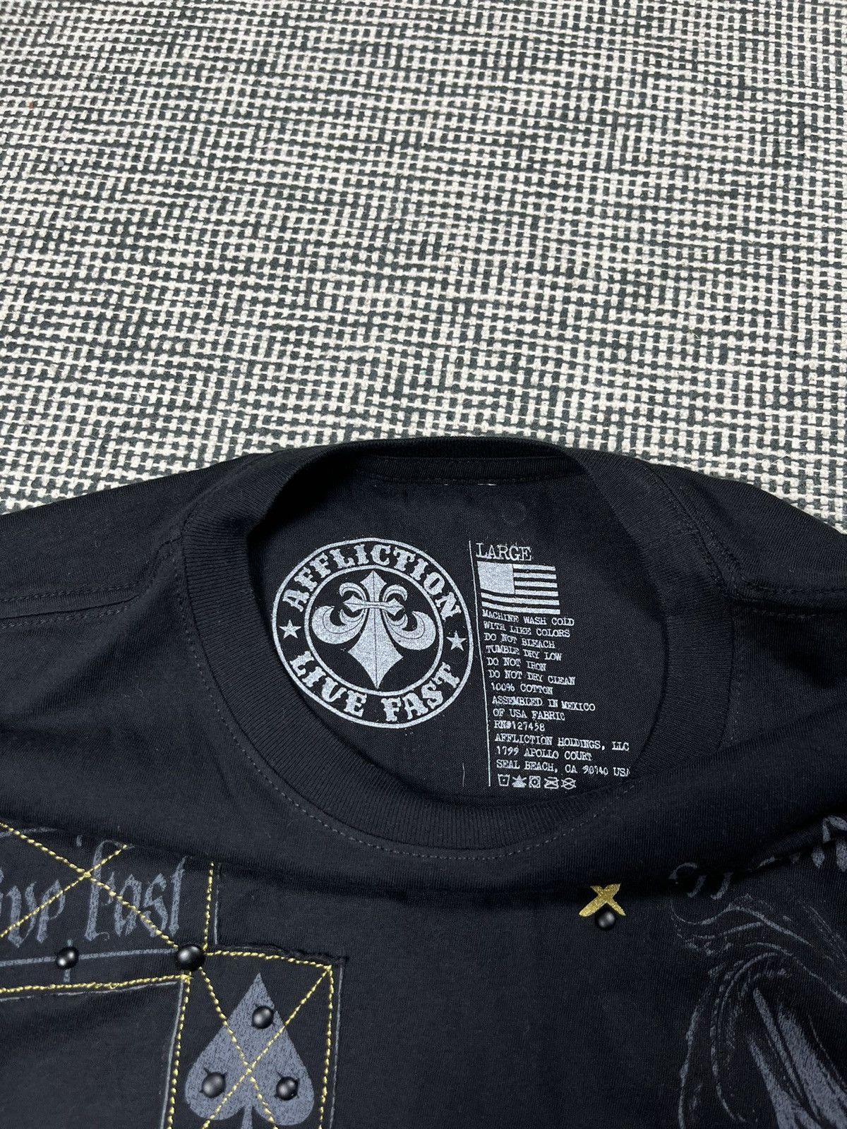 Other og affliction black soul saints t-shirt reaper Size US L / EU 52-54 / 3 - 3 Thumbnail