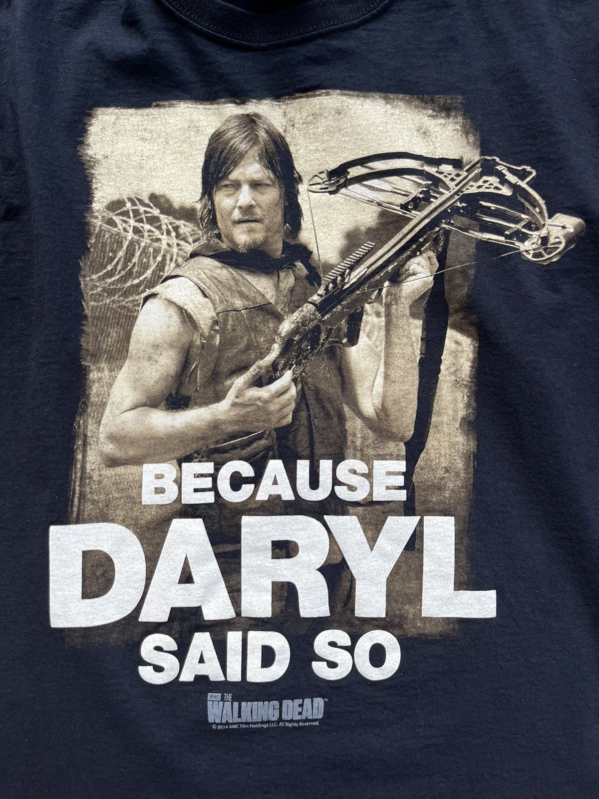 Vintage © 2014 AMC The Walking Dead “Daryl Dixon” Promo T-Shirt Size US M / EU 48-50 / 2 - 3 Thumbnail