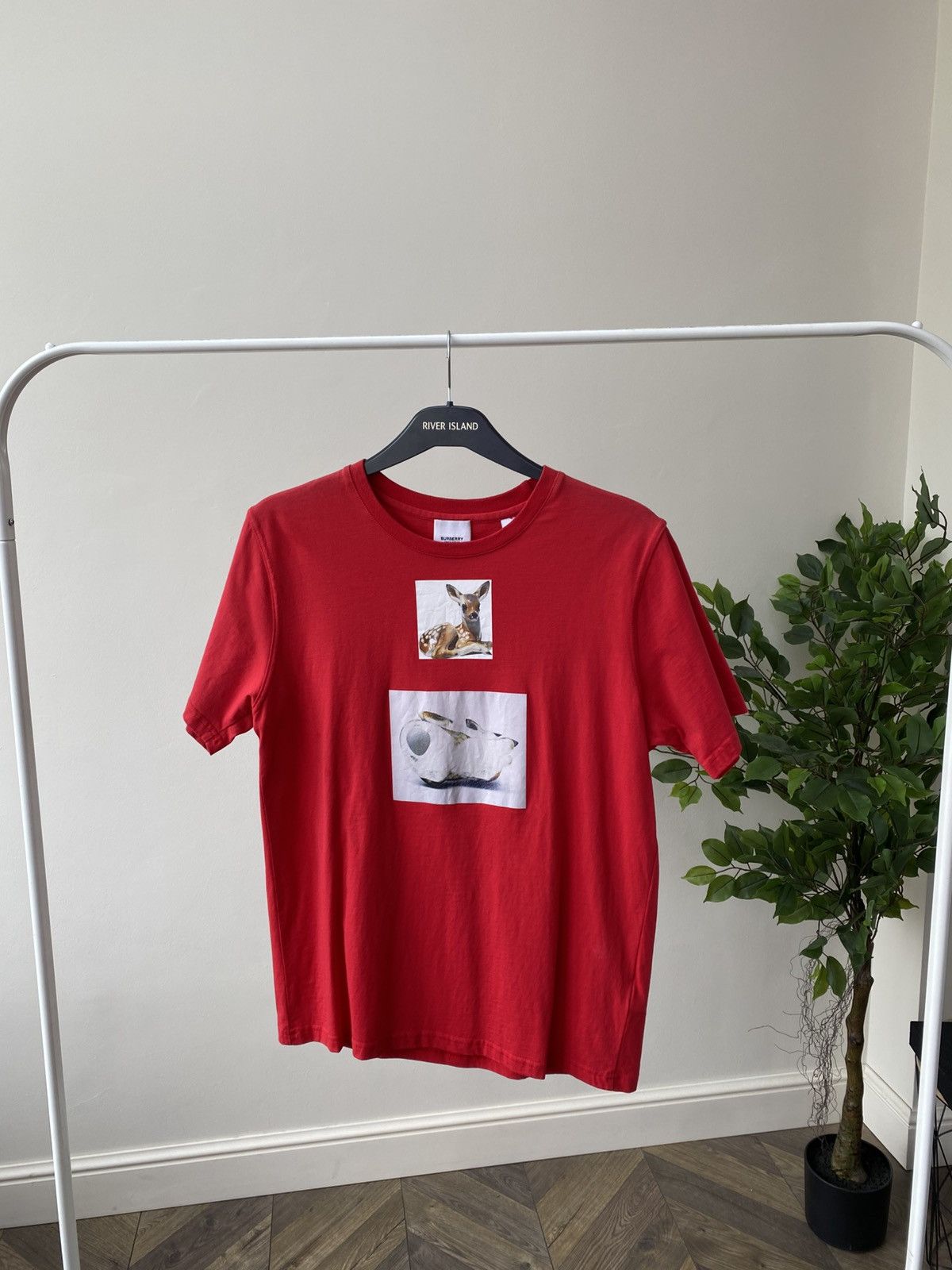 Burberry × Vintage Vintage Burberry Deer Print Short Sleeve T-Shirt Size US S / EU 44-46 / 1 - 2 Thumbnail