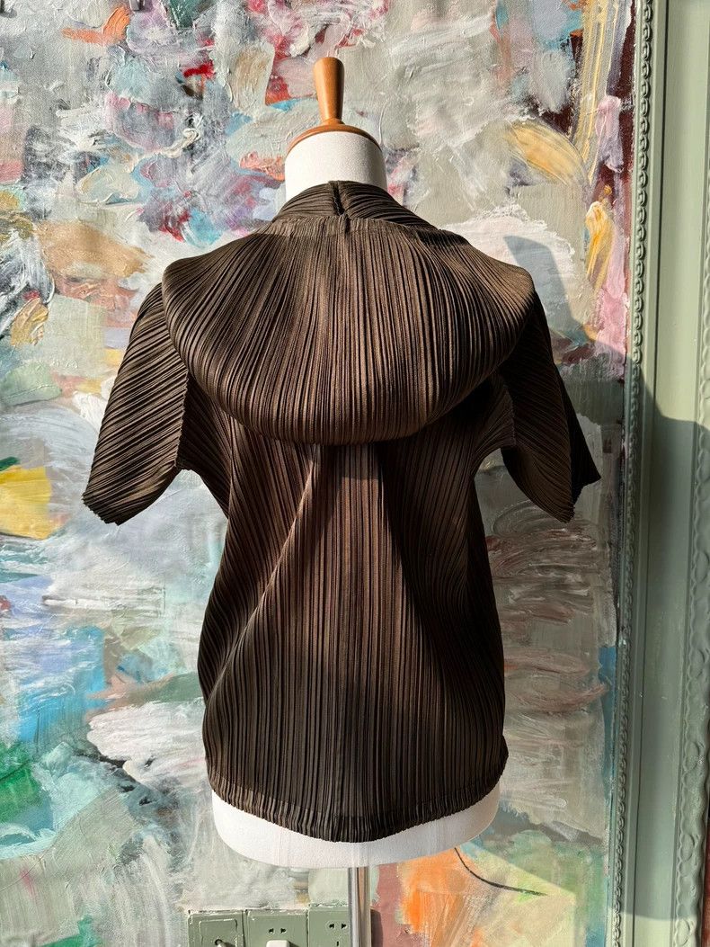 Issey Miyake Issey Miyake size:4 Brown pleated cardigan Size S / US 4 / IT 40 - 4 Thumbnail