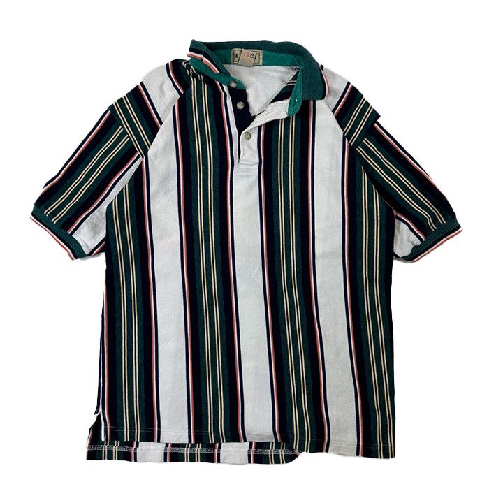 Vintage Vintage 90s Izod Striped Golf Polo Size US M / EU 48-50 / 2 - 1 Thumbnail