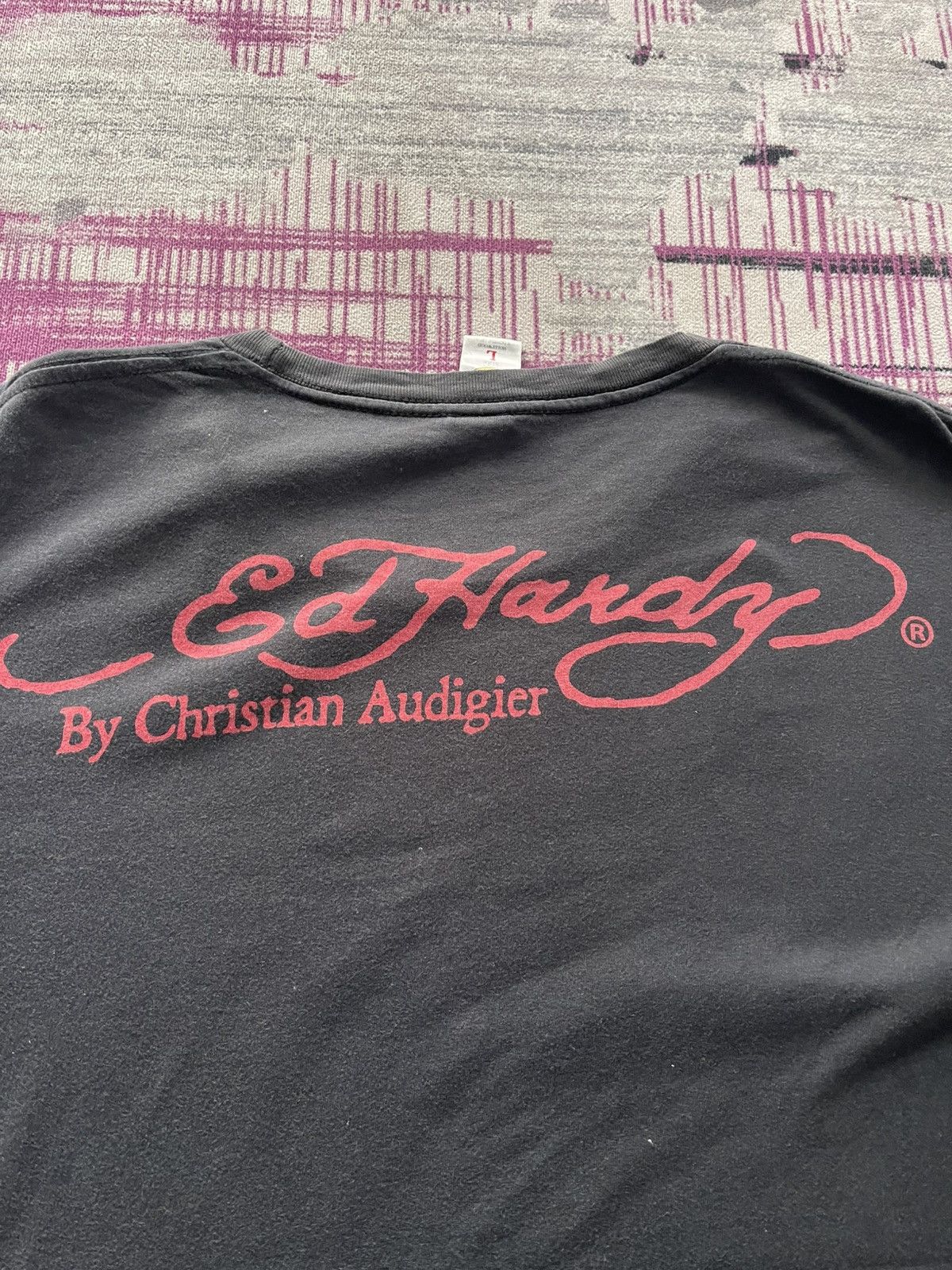 Ed Hardy VINTAGE ED HARDY BY CHRISTIAN AUDIGIER TEE VERY RARE Size US L / EU 52-54 / 3 - 9 Thumbnail